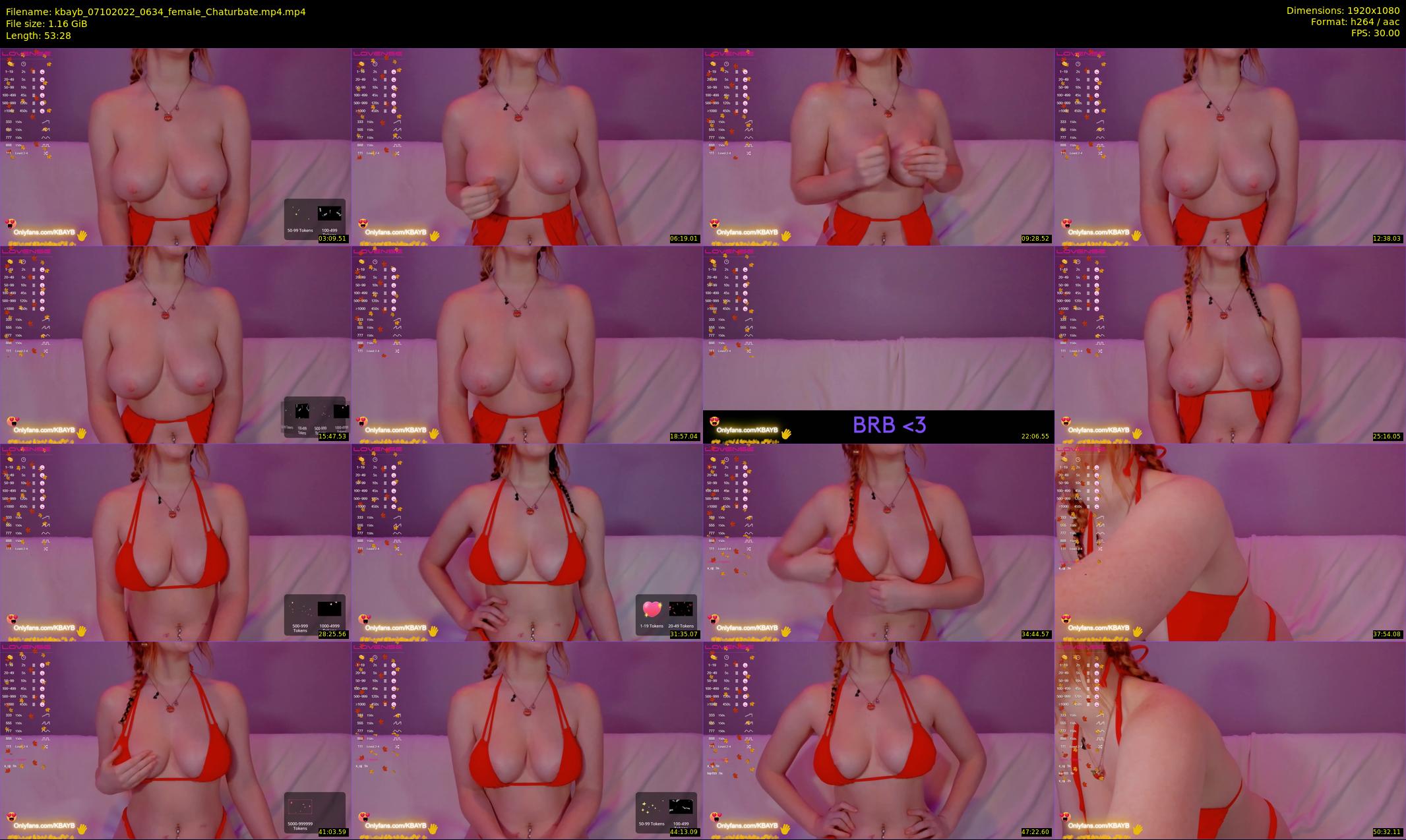 kbayb — 54 minute Chaturbate female cam show recording, 1080p, Oct 7, 2022