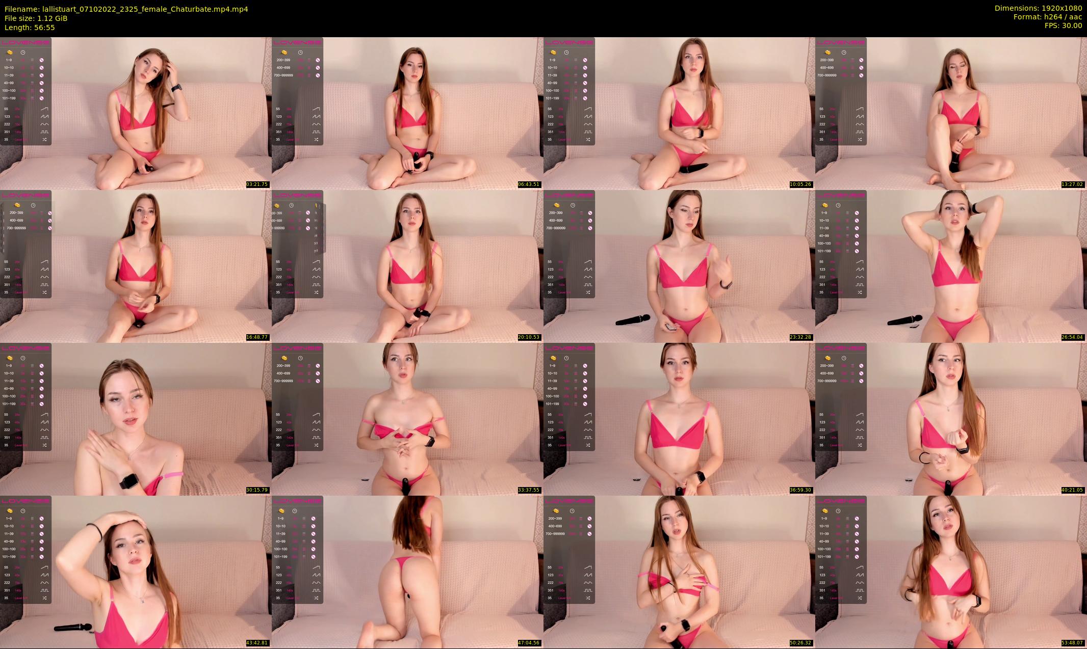 lallistuart — 57 minute Chaturbate female cam show recording, 1080p, Oct 7, 2022