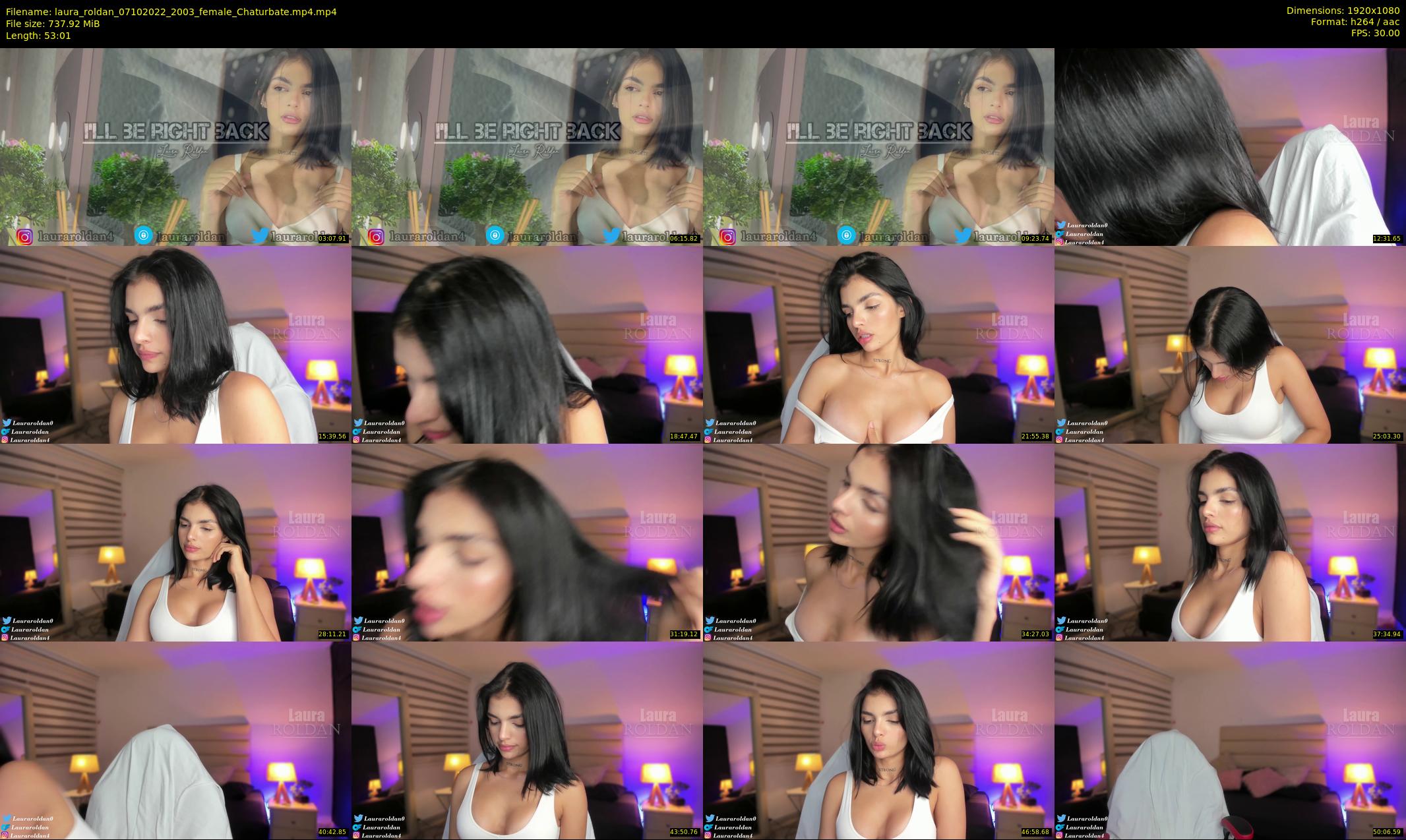 laura_roldan — 54 minute Chaturbate female cam show recording, 1080p, Oct 7, 2022