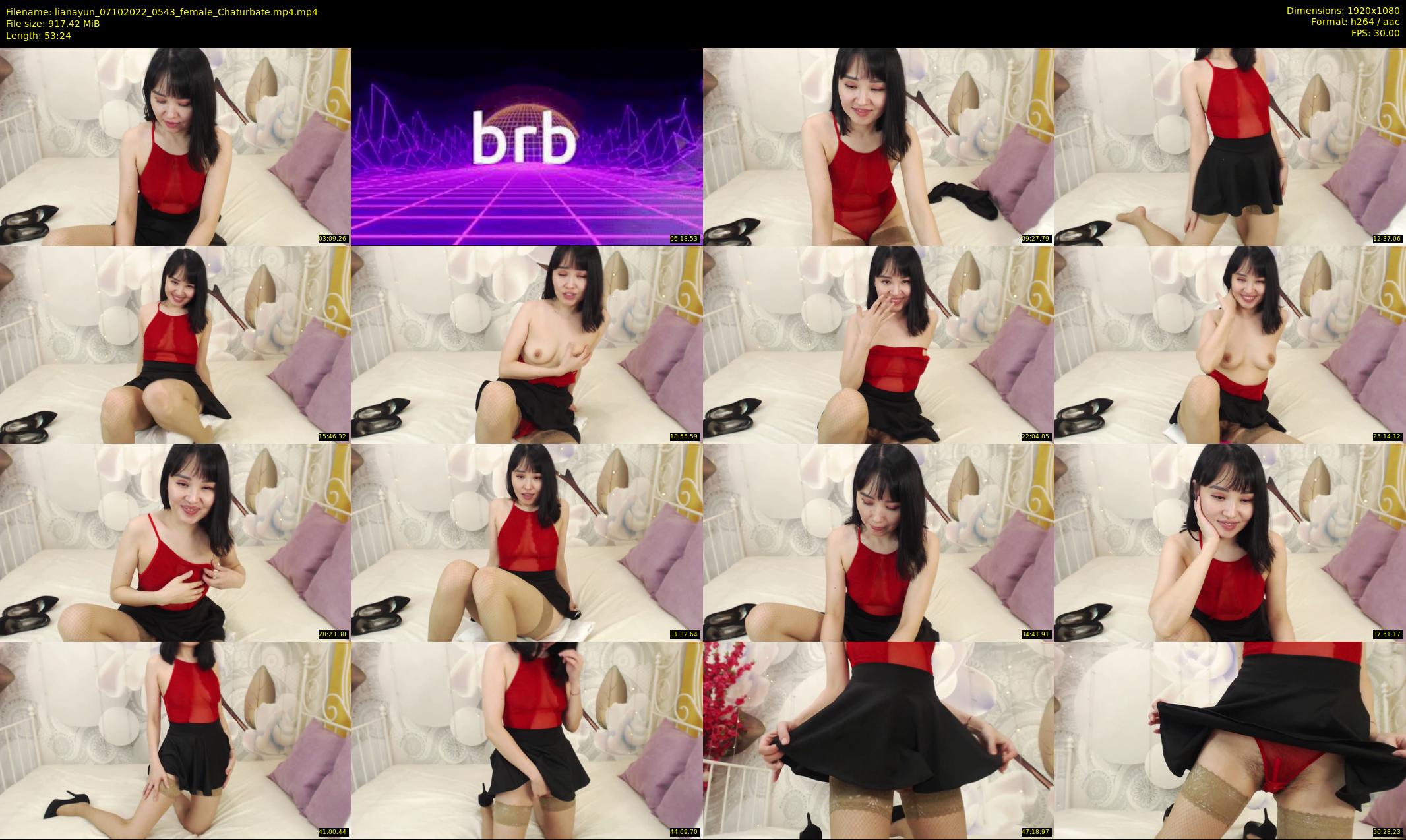 lianayun — 54 minute Chaturbate female cam show recording, 1080p, Oct 7, 2022