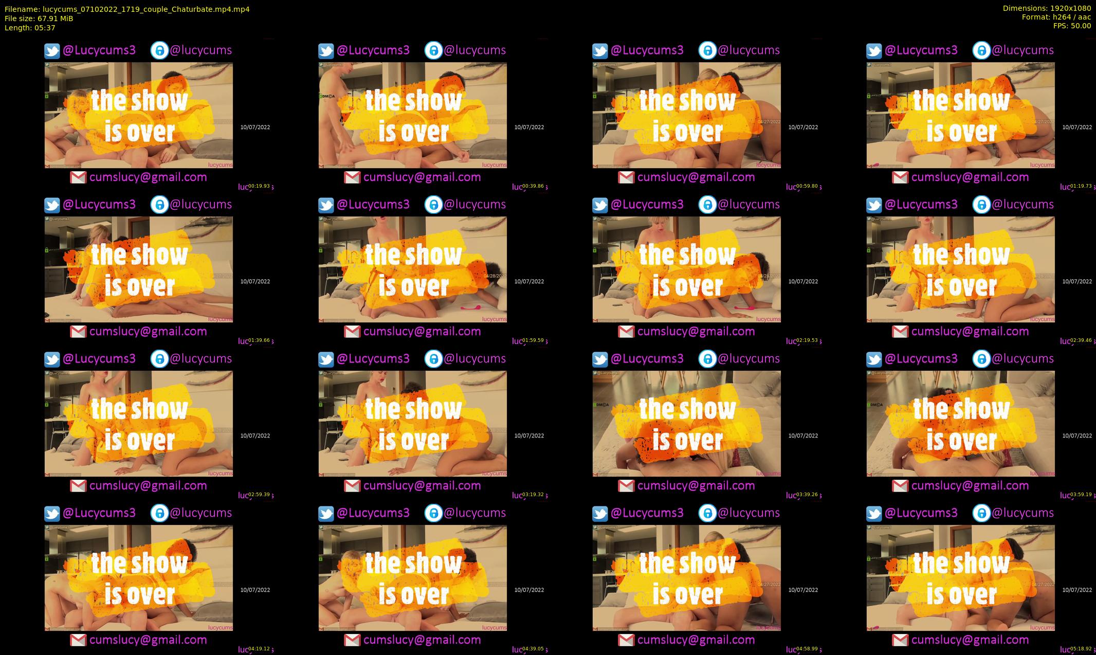 lucycums — 6 minute Chaturbate couple cam show recording, 1080p, Oct 7, 2022