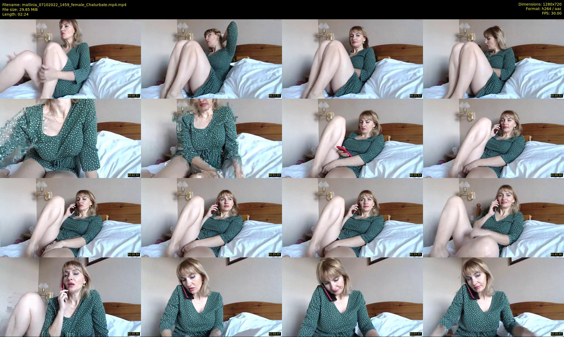 mallinia — 3 minute Chaturbate female cam show recording, 720p, Oct 7, 2022