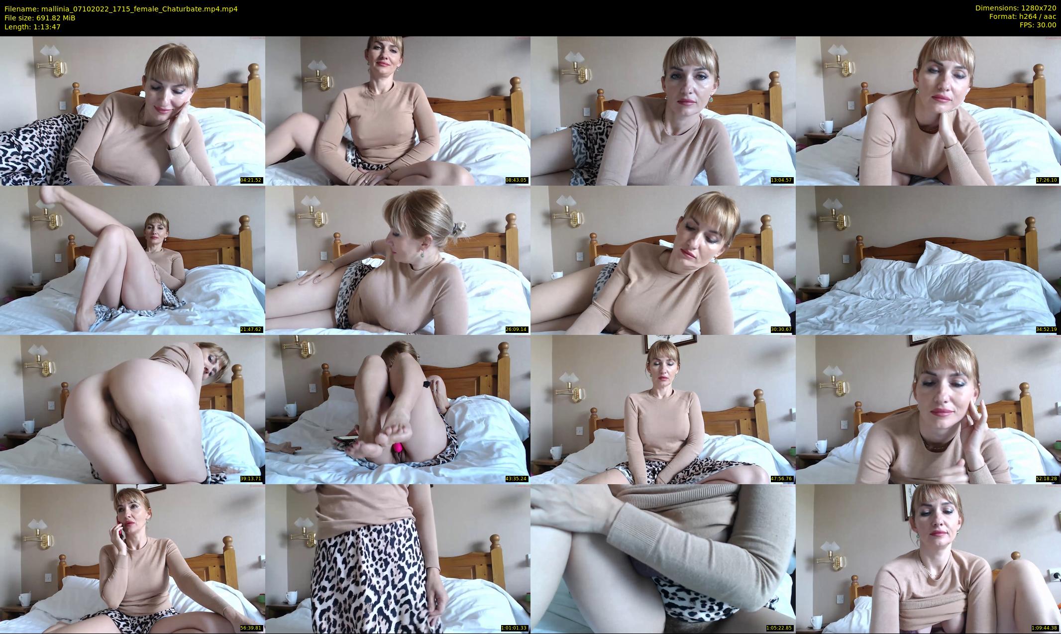 mallinia — 74 minute Chaturbate female cam show recording, 720p, Oct 7, 2022