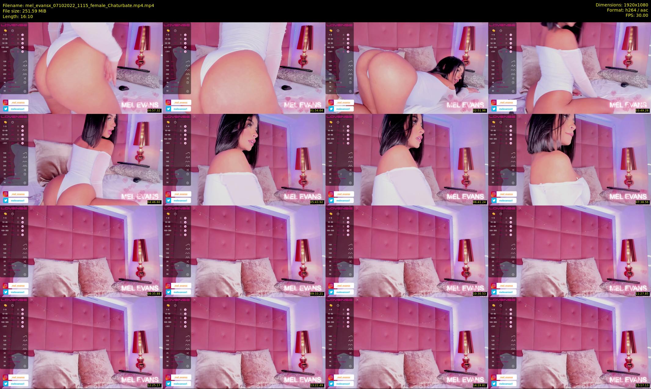 mel_evansx — 17 minute Chaturbate female cam show recording, 1080p, Oct 7, 2022
