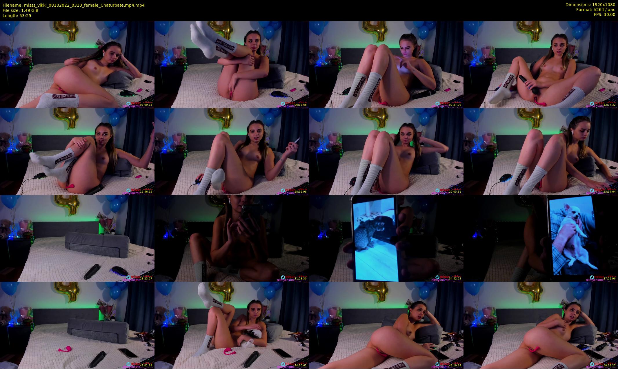 misss_vikki — 54 minute Chaturbate female cam show recording, 1080p, Oct 8, 2022