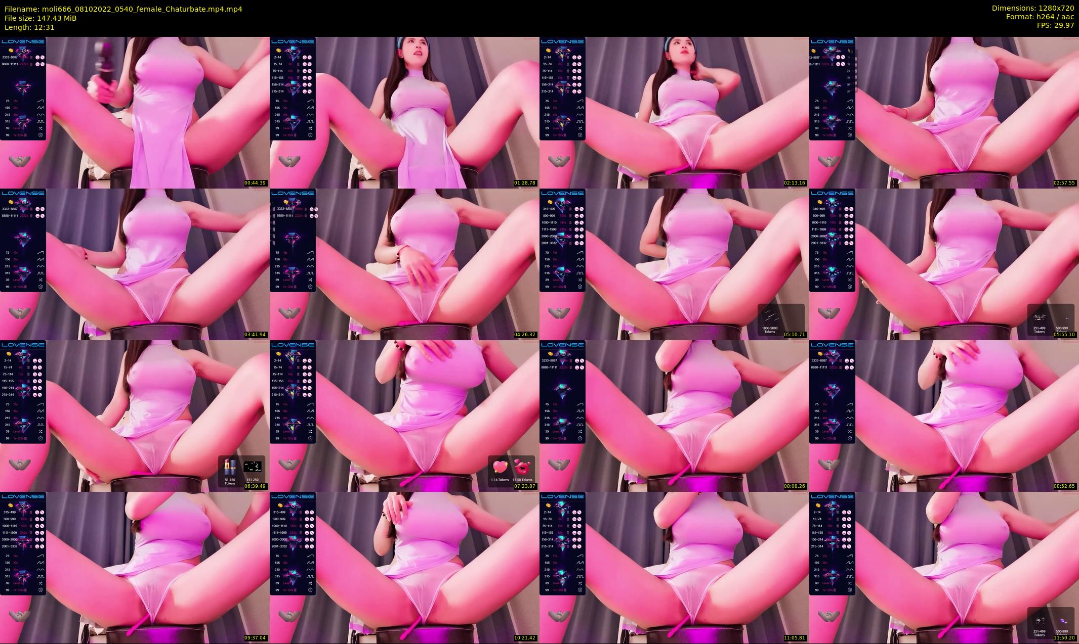 moli666 — 13 minute Chaturbate female cam show recording, 720p, Oct 8, 2022