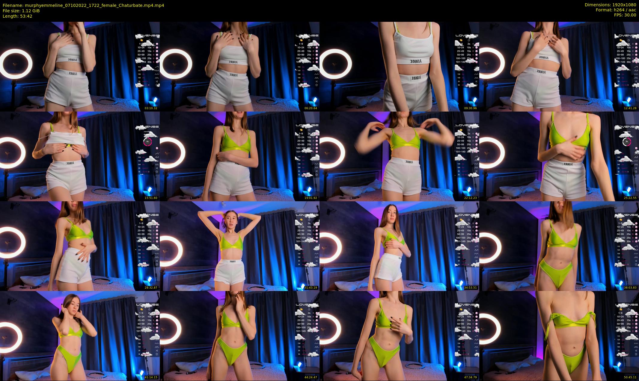 murphyemmeline — 54 minute Chaturbate female cam show recording, 1080p, Oct 7, 2022