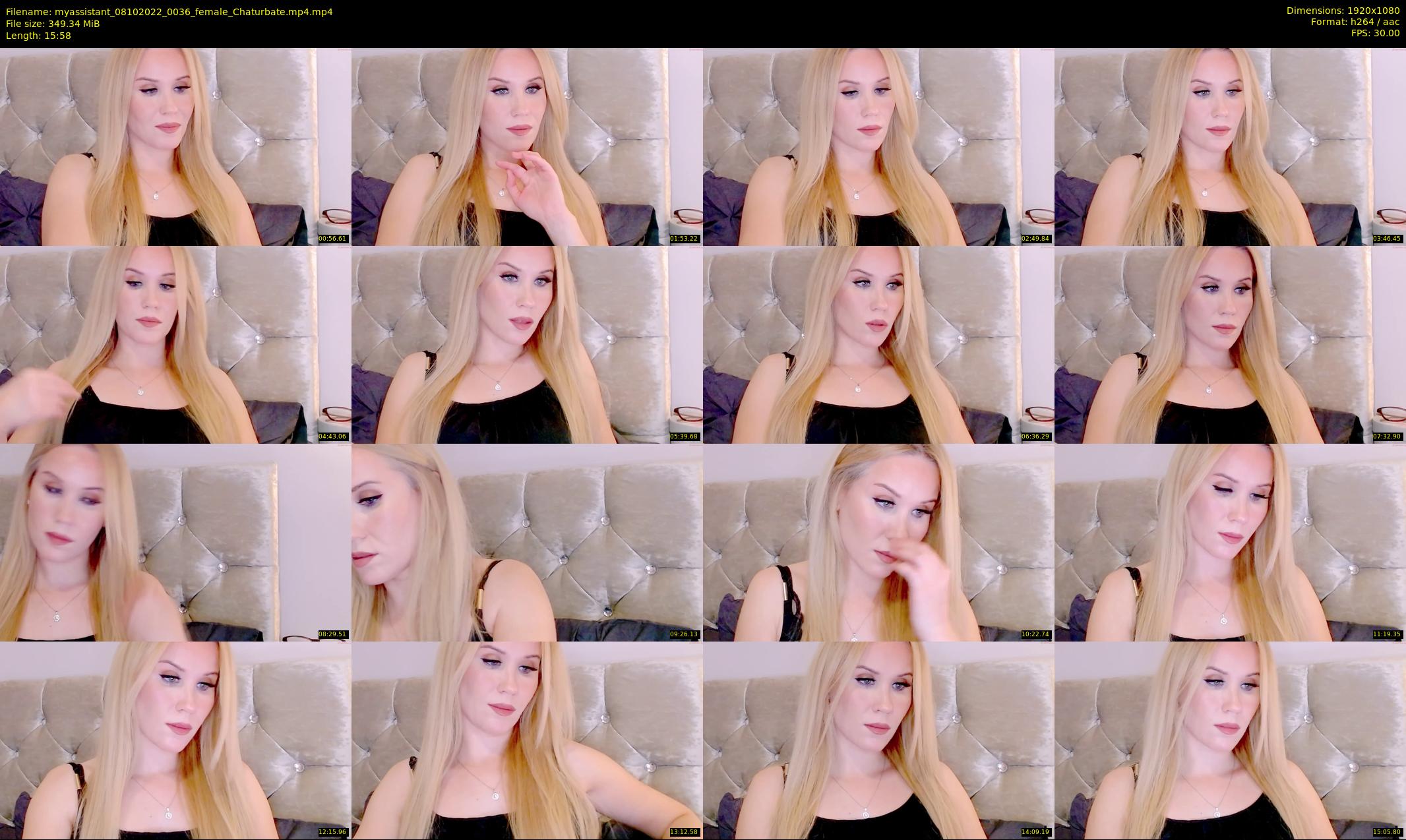 myassistant — 16 minute Chaturbate female cam show recording, 1080p, Oct 8, 2022