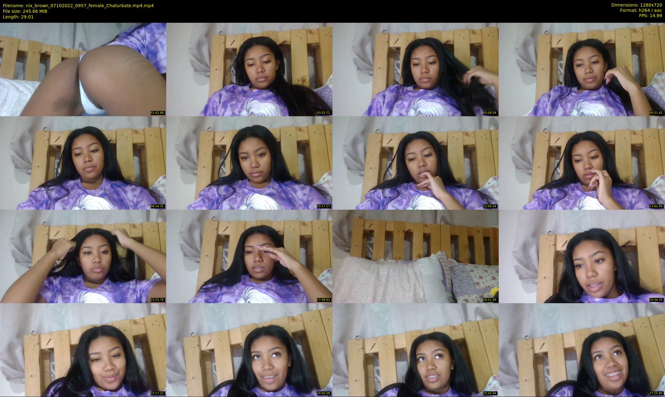 nix_brown — 30 minute Chaturbate female cam show recording, 720p, Oct 7, 2022