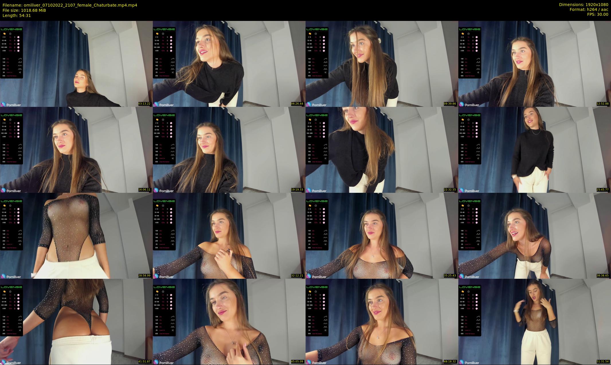 omiliver — 55 minute Chaturbate female cam show recording, 1080p, Oct 7, 2022