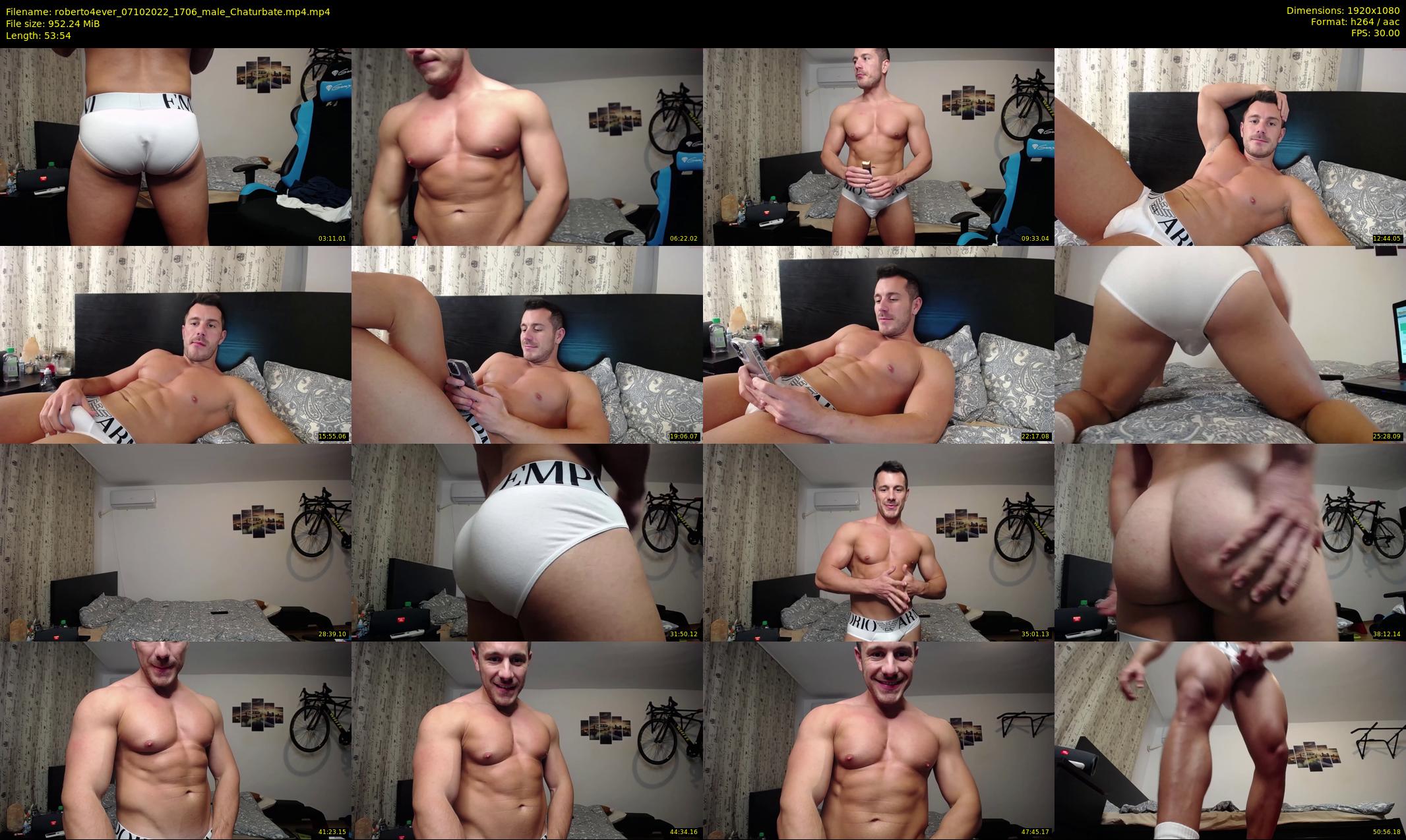 roberto4ever — 54 minute Chaturbate male cam show recording, 1080p, Oct 7, 2022