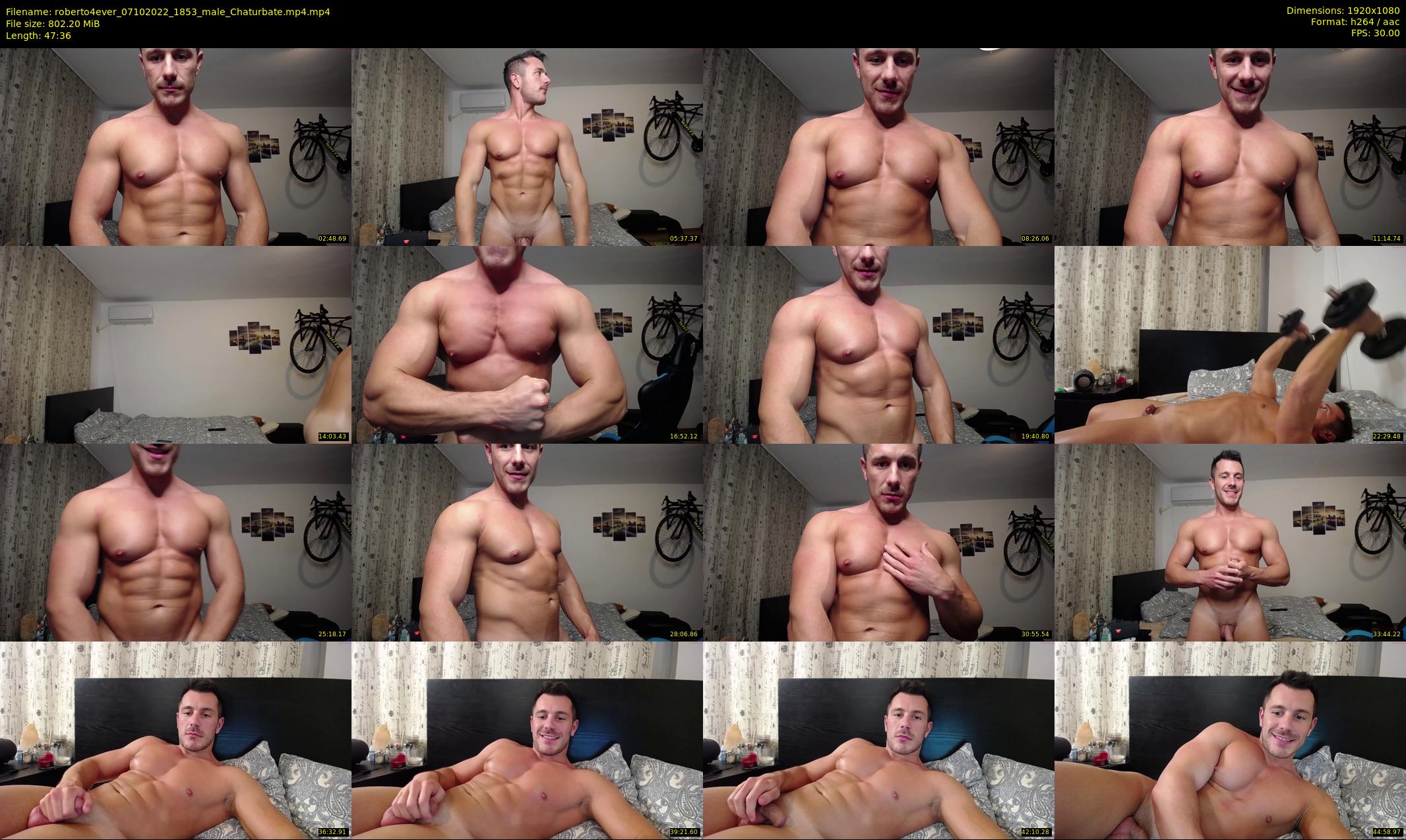 roberto4ever — 48 minute Chaturbate male cam show recording, 1080p, Oct 7, 2022