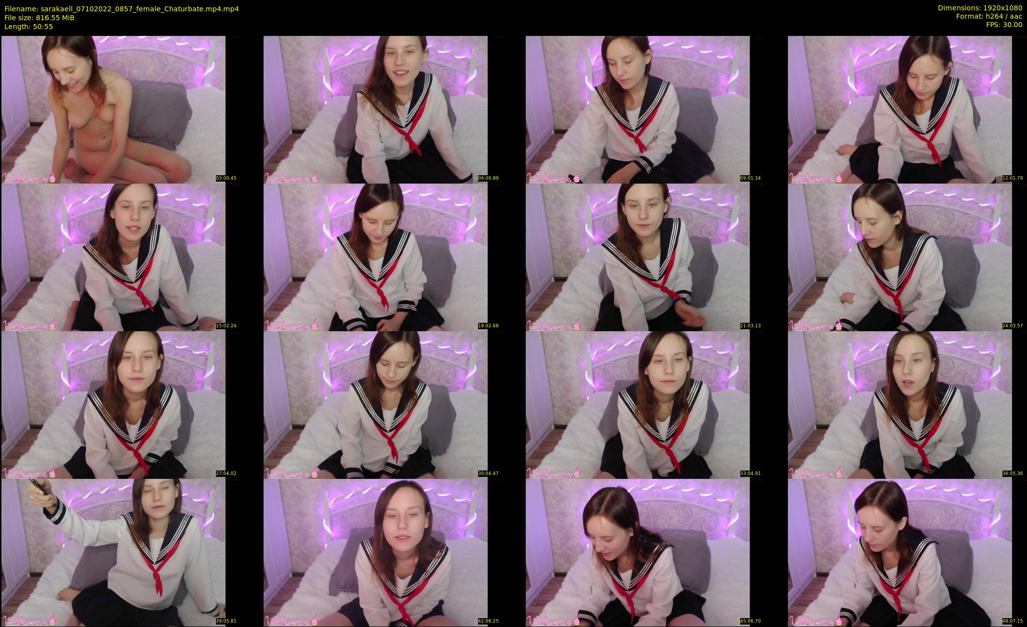 sarakaell — 51 minute Chaturbate female cam show recording, 1080p, Oct 7, 2022