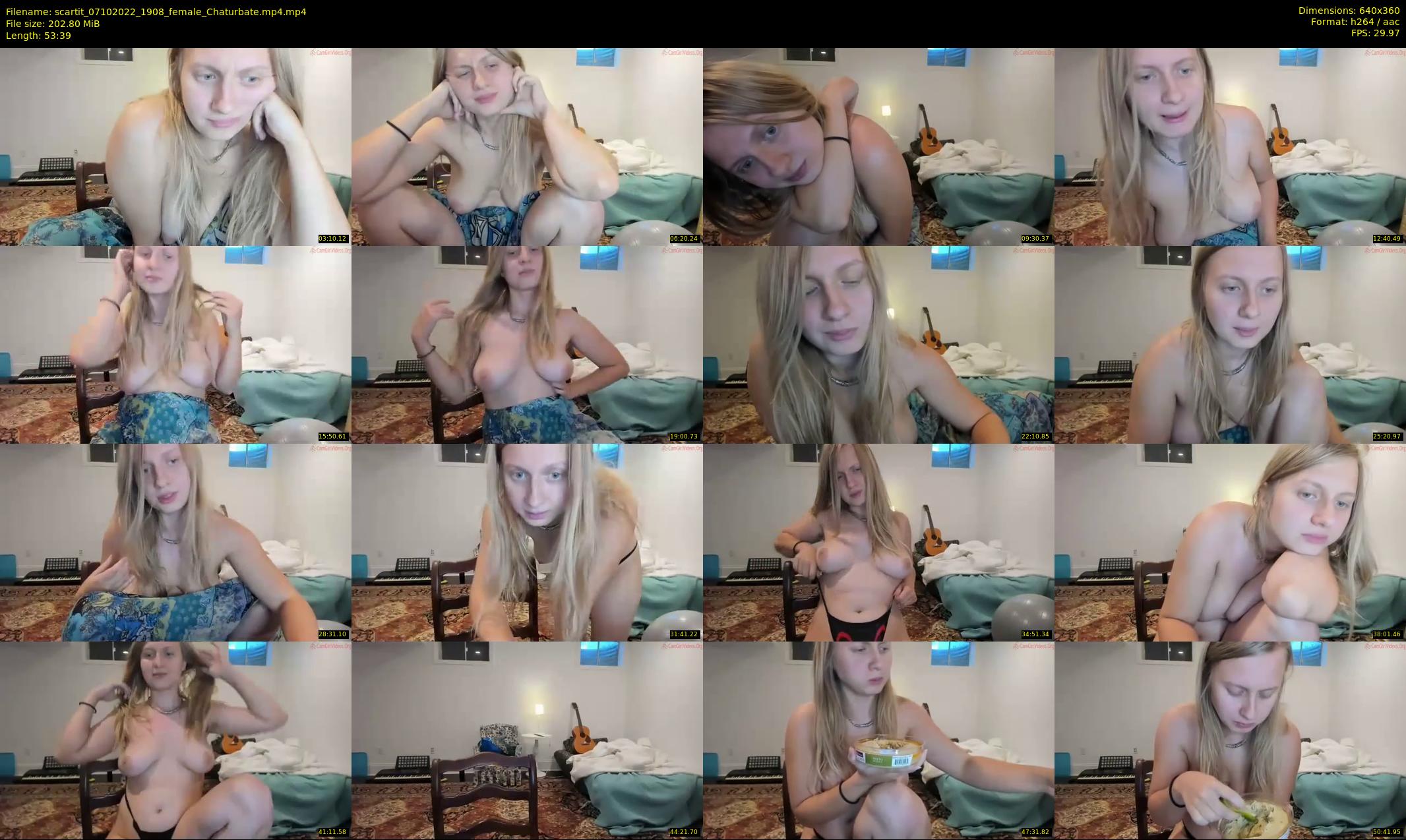 scartit — 54 minute Chaturbate female cam show recording, 360p, Oct 7, 2022