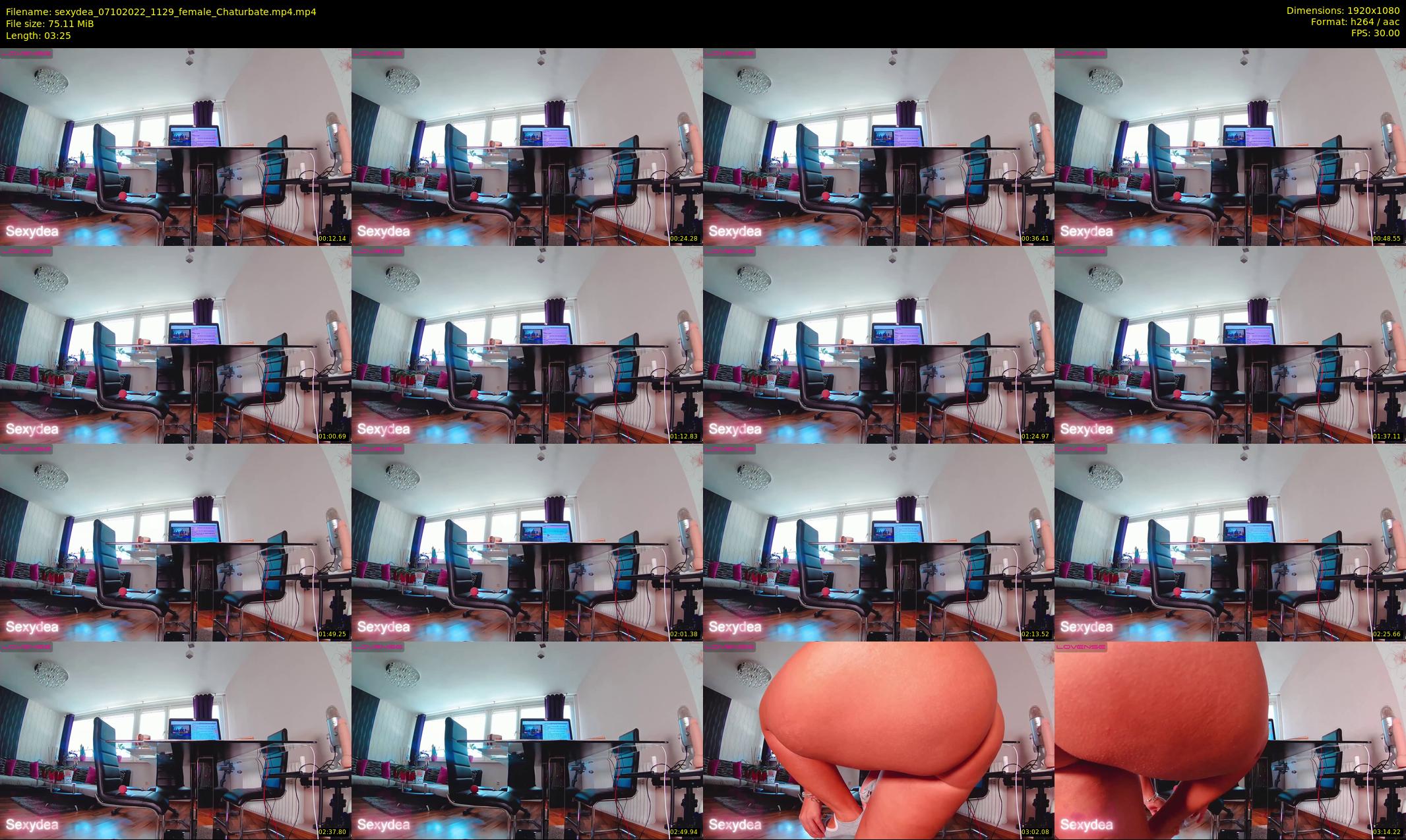 sexydea — 4 minute Chaturbate female cam show recording, 1080p, Oct 7, 2022