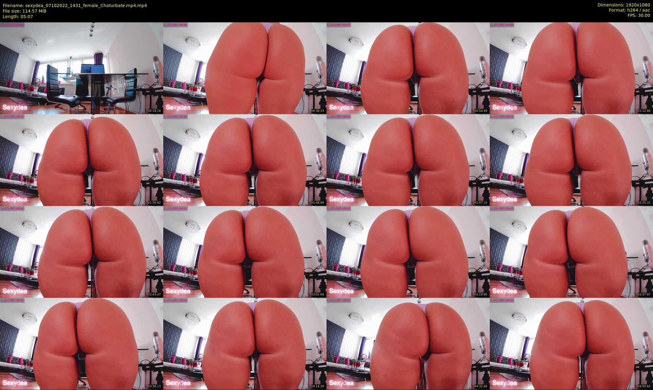 sexydea — 6 minute Chaturbate female cam show recording, 1080p, Oct 7, 2022