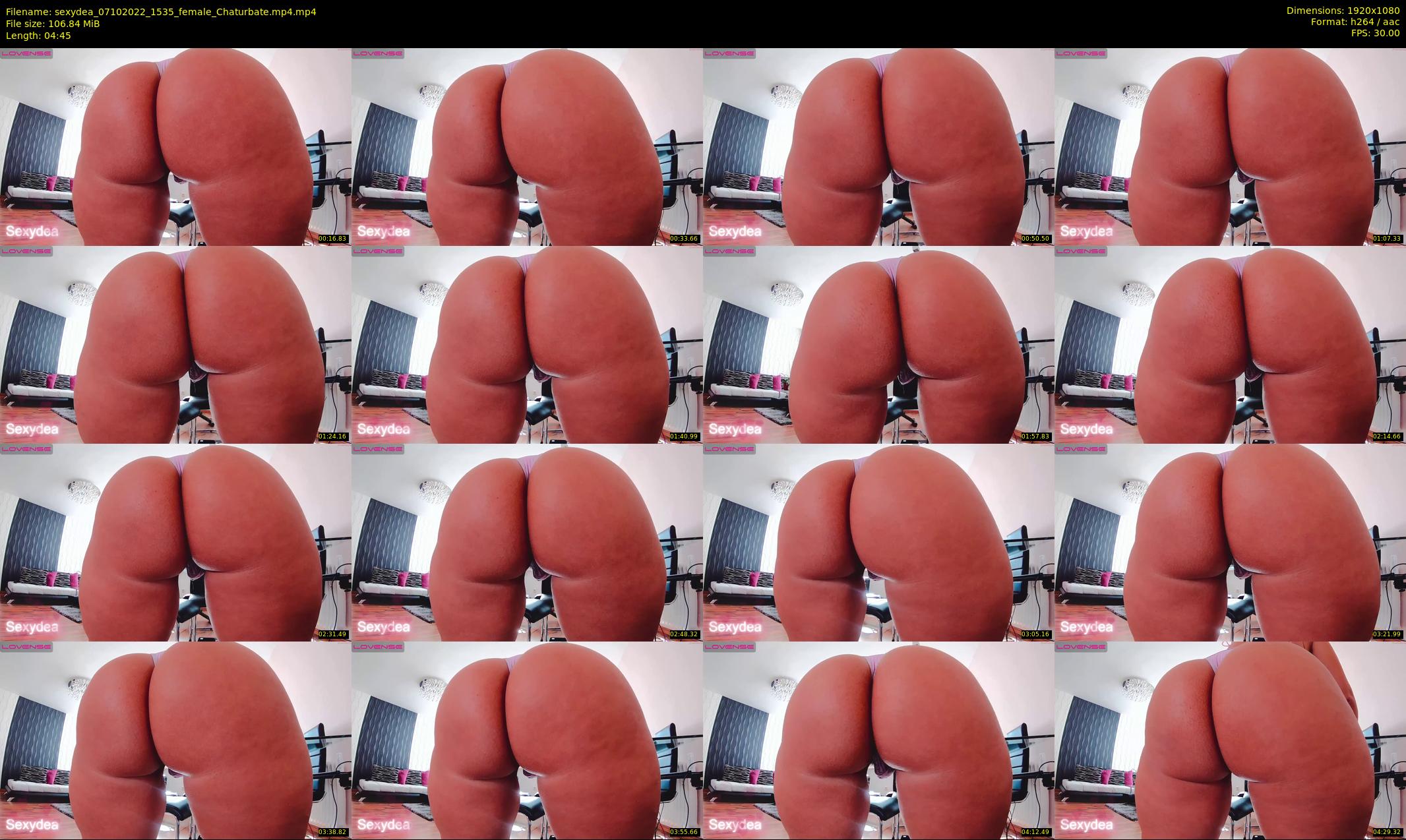 sexydea — 5 minute Chaturbate female cam show recording, 1080p, Oct 7, 2022