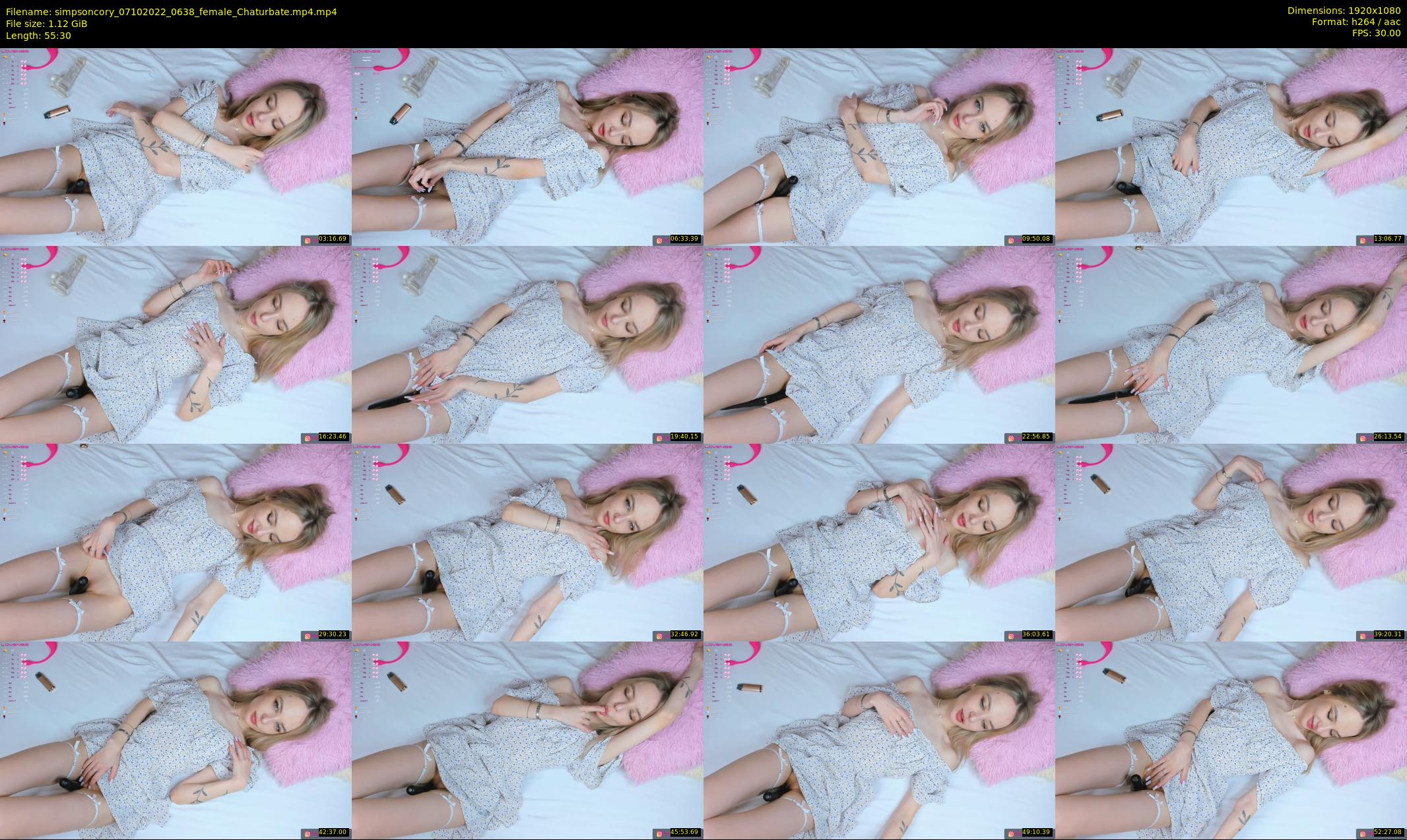 simpsoncory — 56 minute Chaturbate female cam show recording, 1080p, Oct 7, 2022