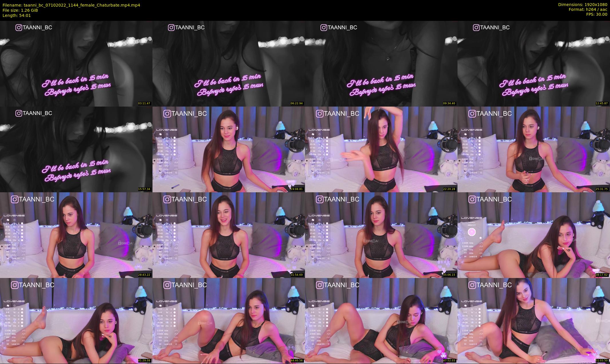 taanni_bc — 55 minute Chaturbate female cam show recording, 1080p, Oct 7, 2022