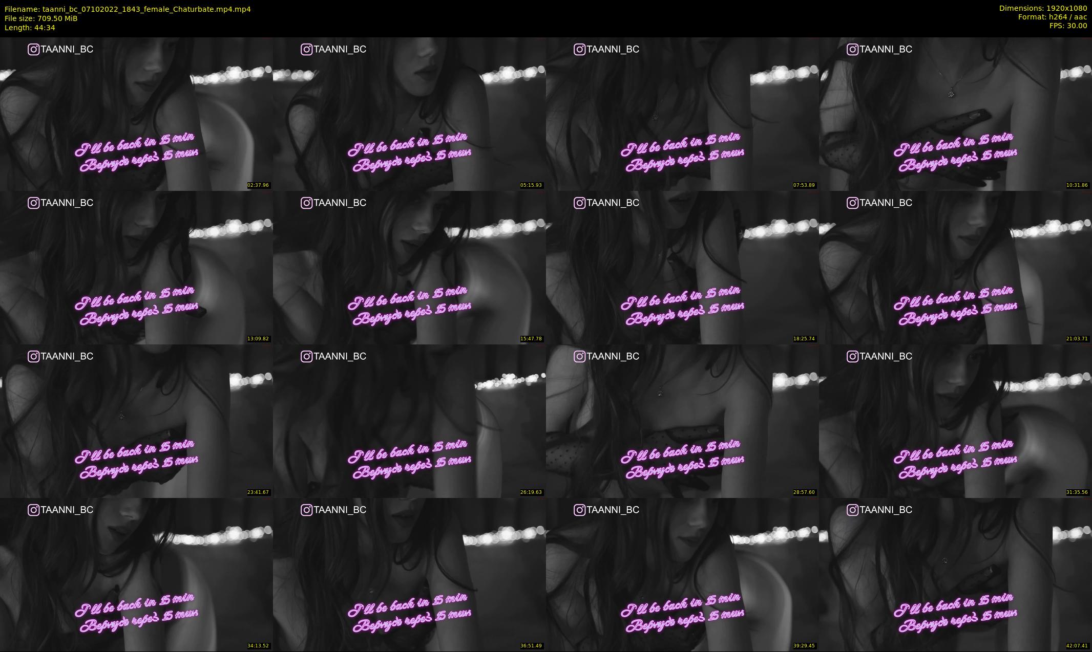 taanni_bc — 45 minute Chaturbate female cam show recording, 1080p, Oct 7, 2022