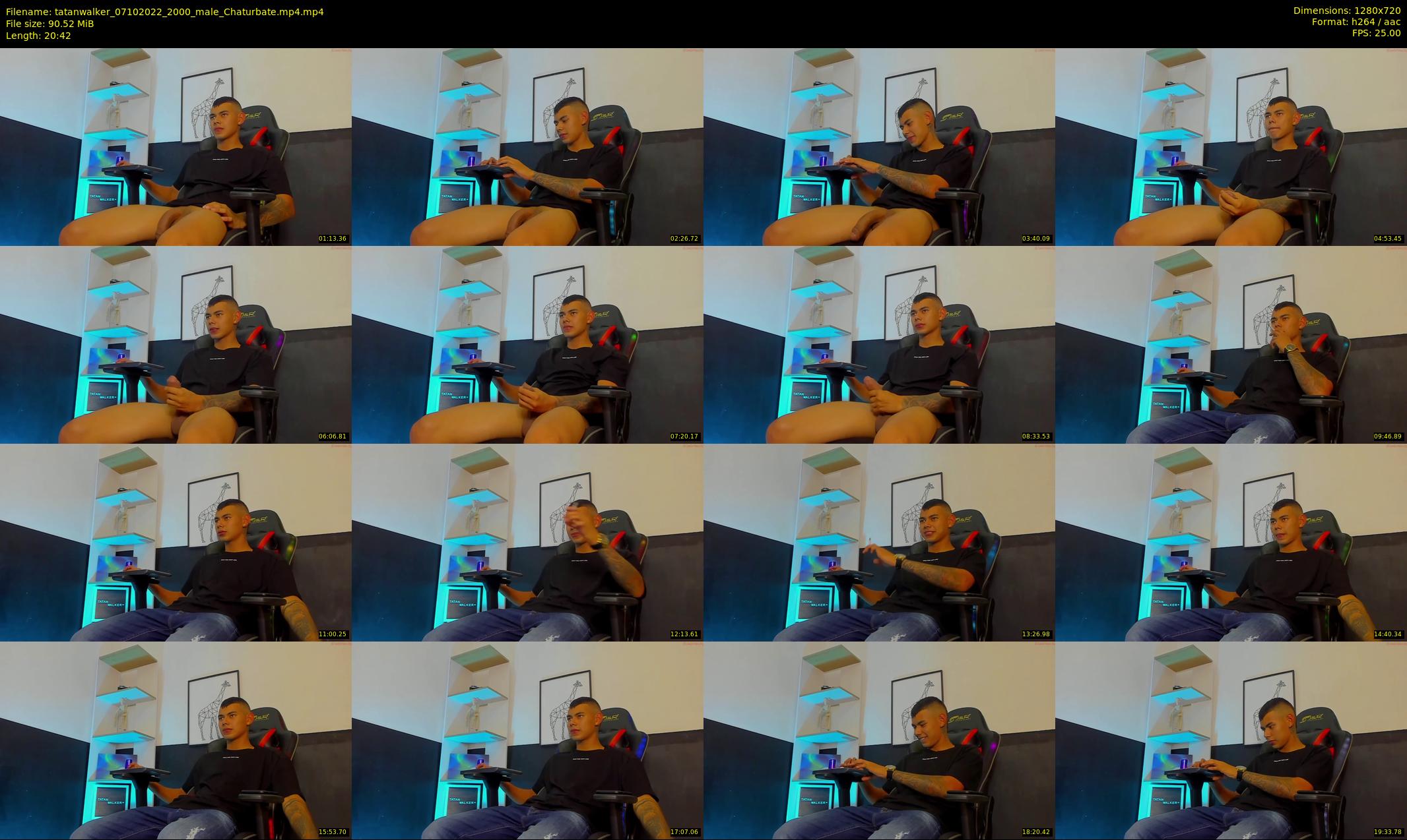 tatanwalker — 21 minute Chaturbate male cam show recording, 720p, Oct 7, 2022