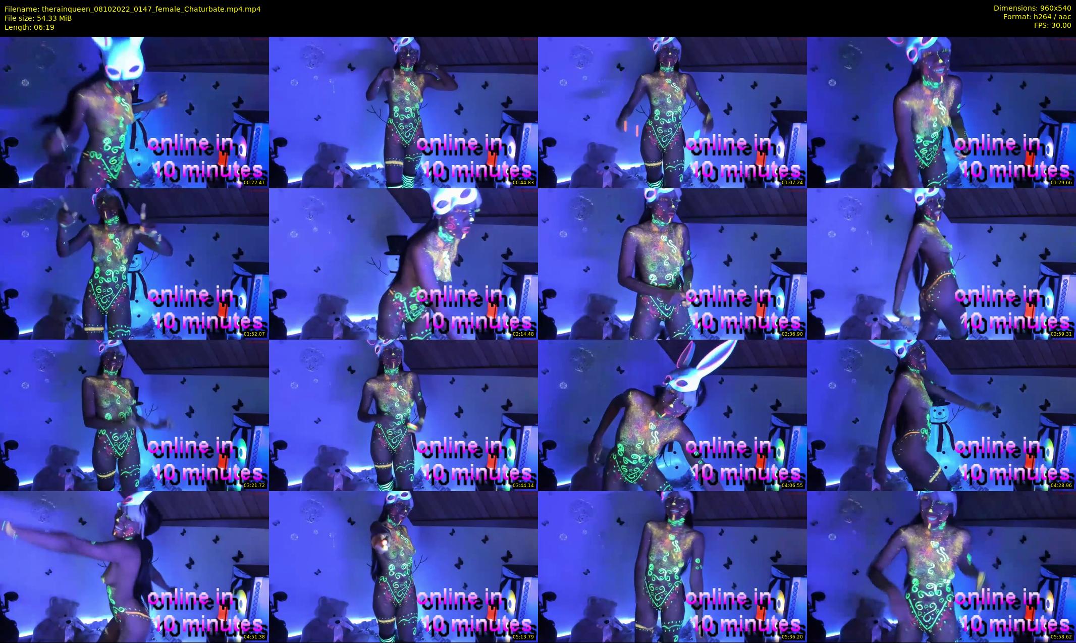 therainqueen — 7 minute Chaturbate female cam show recording, 480p, Oct 8, 2022