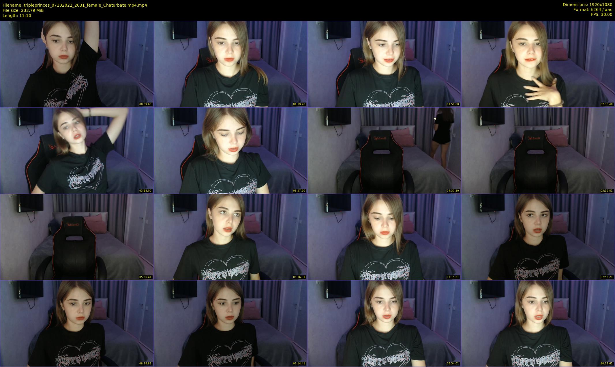 tripleprinces — 12 minute Chaturbate female cam show recording, 1080p, Oct 7, 2022
