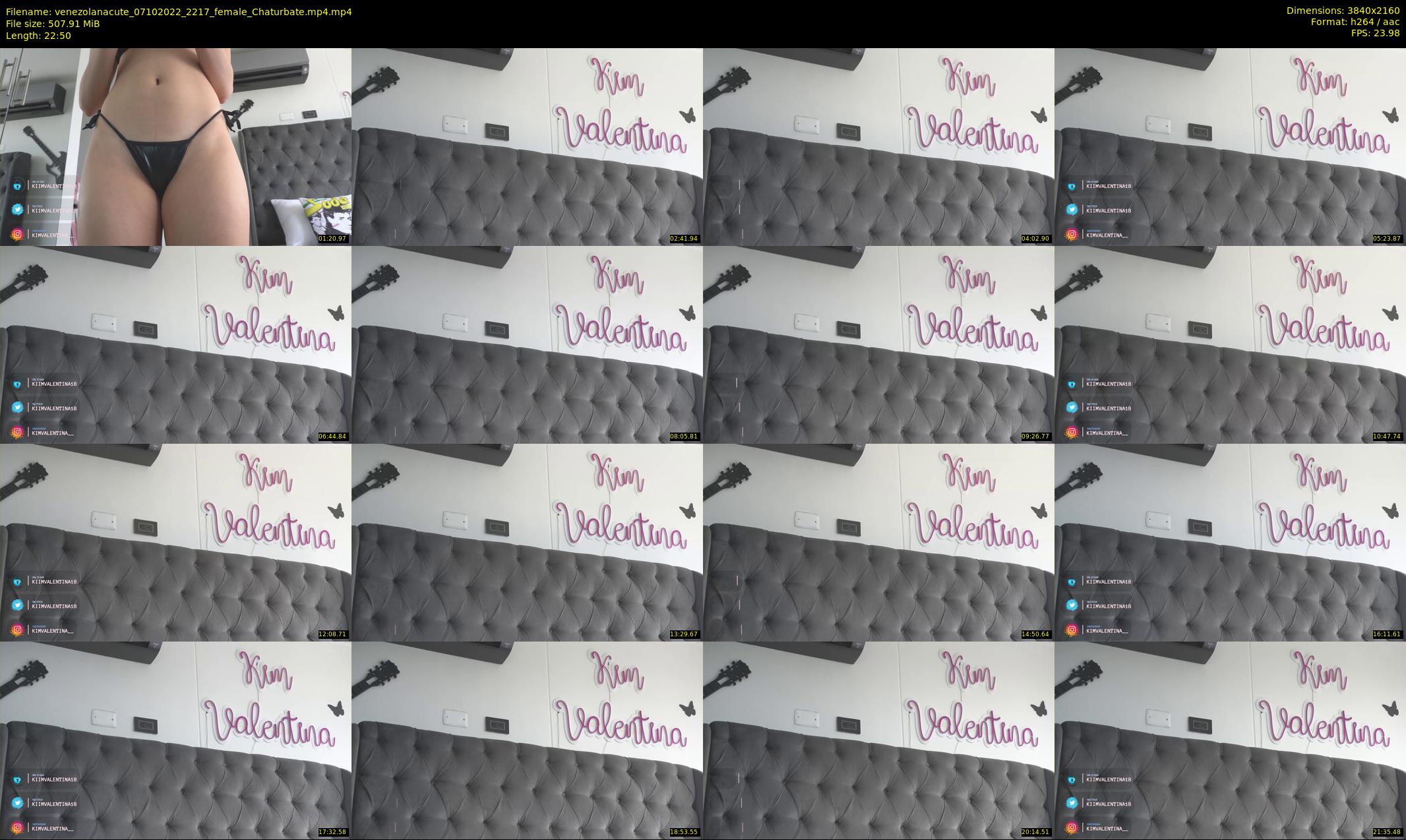 venezolanacute — 23 minute Chaturbate female cam show recording, 4K, Oct 7, 2022