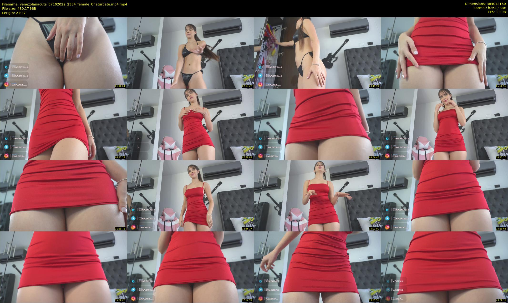 venezolanacute — 22 minute Chaturbate female cam show recording, 4K, Oct 7, 2022