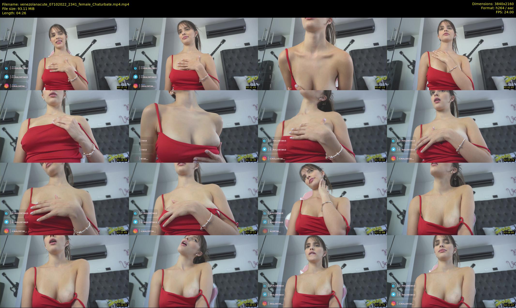 venezolanacute — 5 minute Chaturbate female cam show recording, 4K, Oct 7, 2022