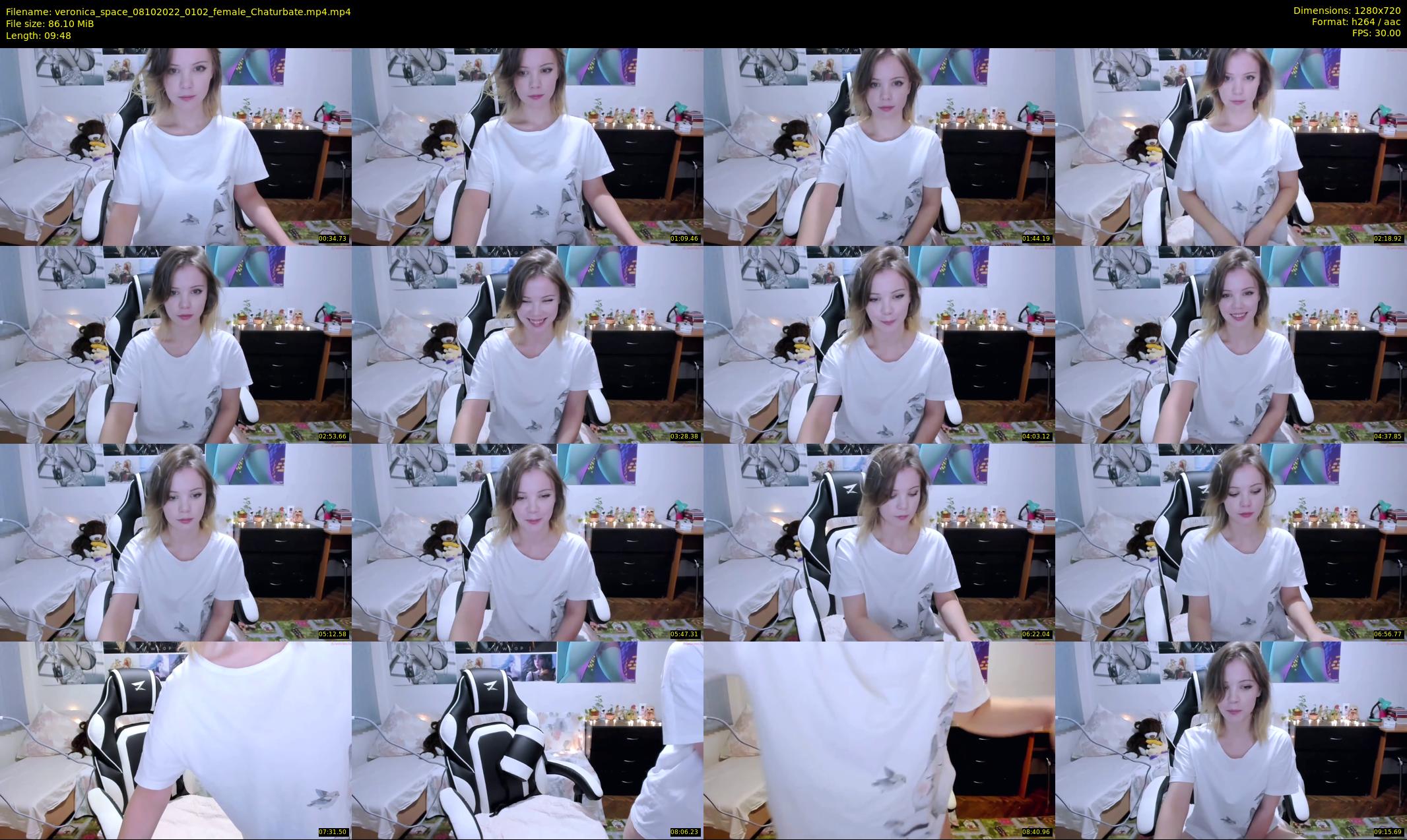 veronica_space — 10 minute Chaturbate female cam show recording, 720p, Oct 8, 2022