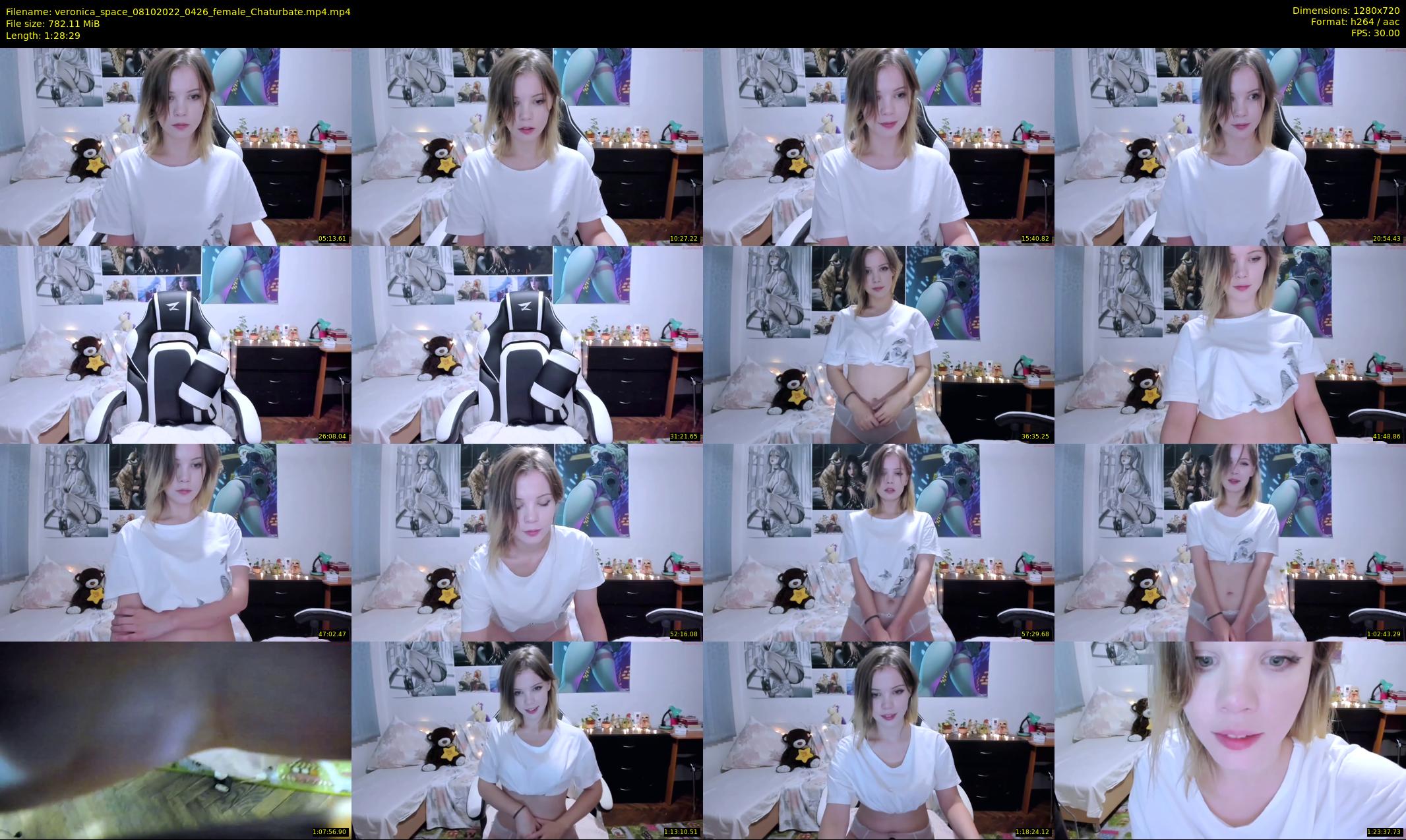 veronica_space — 89 minute Chaturbate female cam show recording, 720p, Oct 8, 2022