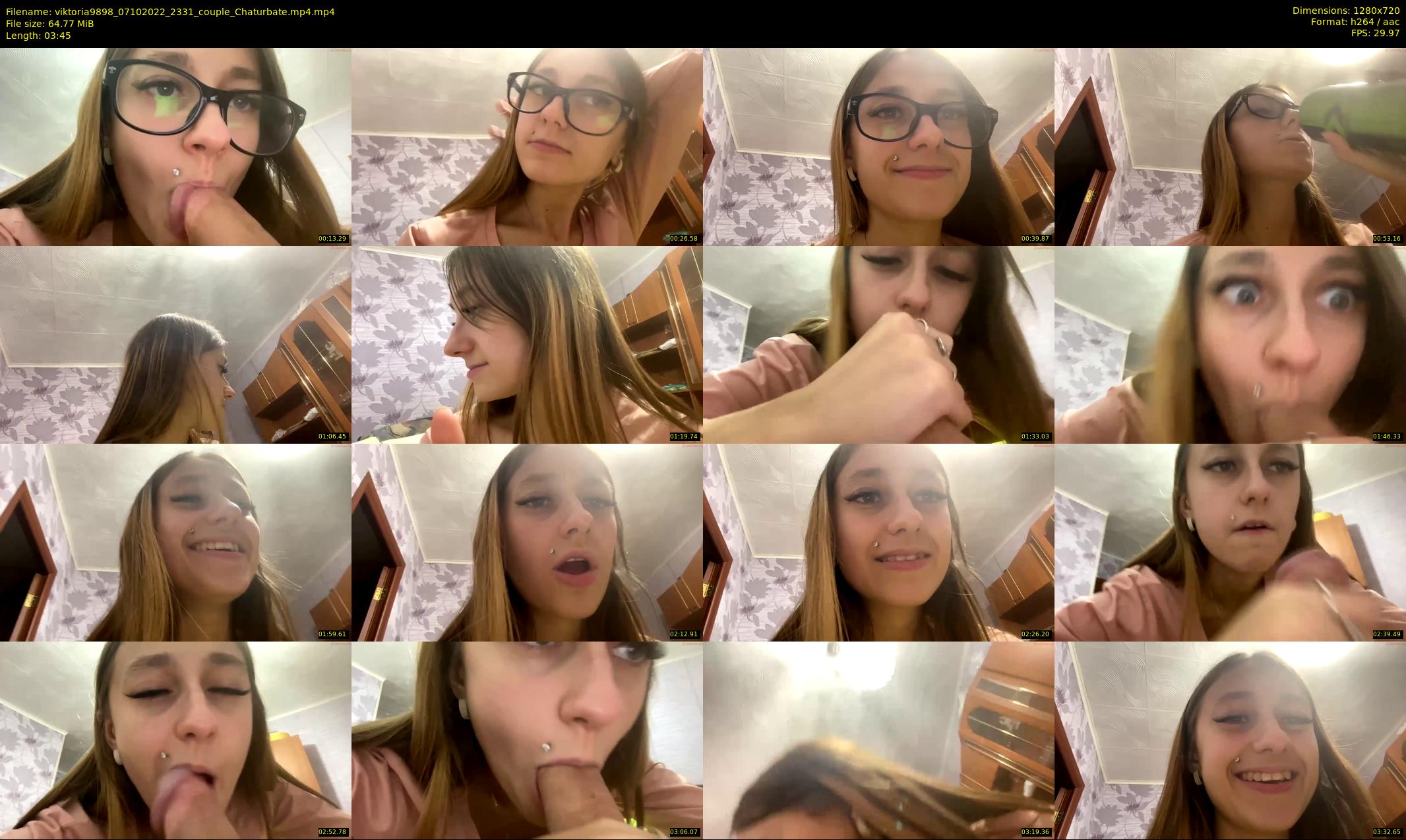 viktoria9898 — 4 minute Chaturbate couple cam show recording, 720p, Oct 7, 2022