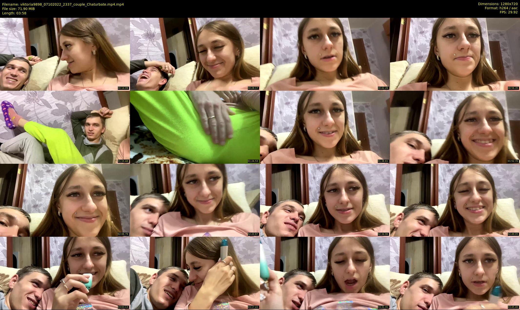 viktoria9898 — 4 minute Chaturbate couple cam show recording, 720p, Oct 7, 2022