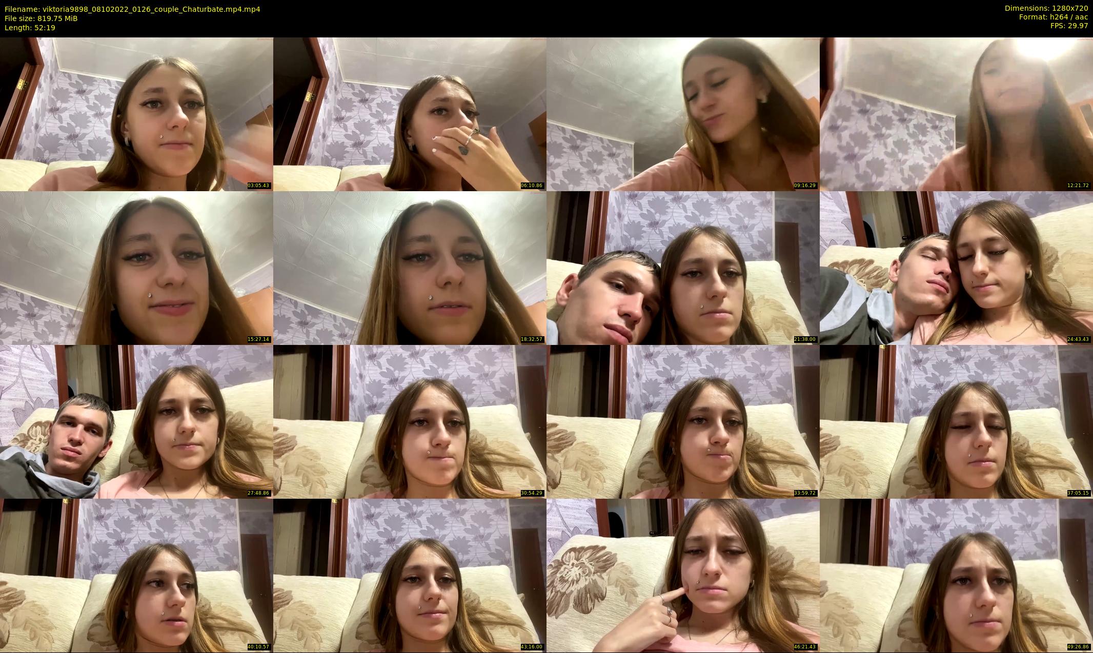viktoria9898 — 53 minute Chaturbate couple cam show recording, 720p, Oct 8, 2022