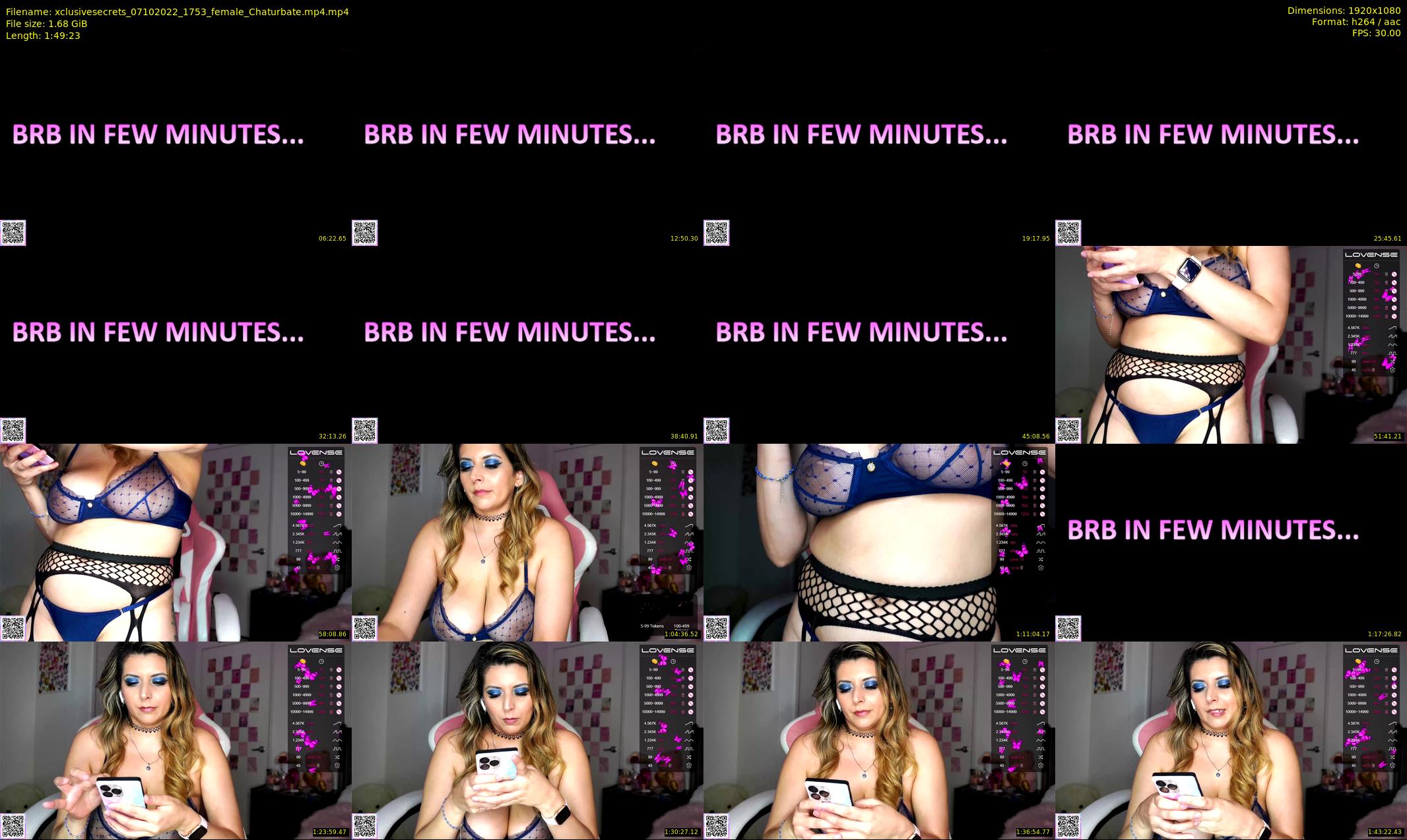 xclusivesecrets — 110 minute Chaturbate female cam show recording, 1080p, Oct 7, 2022
