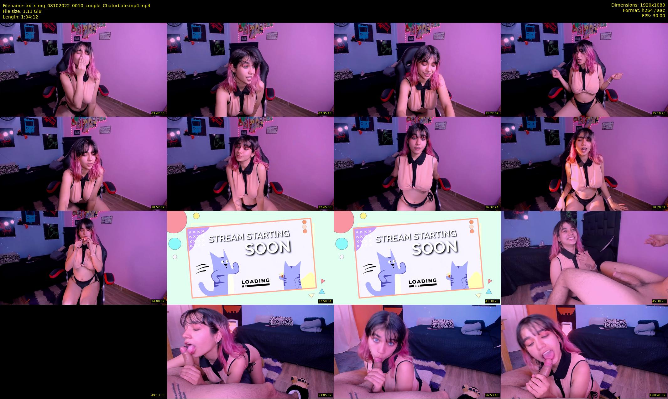 xx_x_mg — 65 minute Chaturbate couple cam show recording, 1080p, Oct 8, 2022