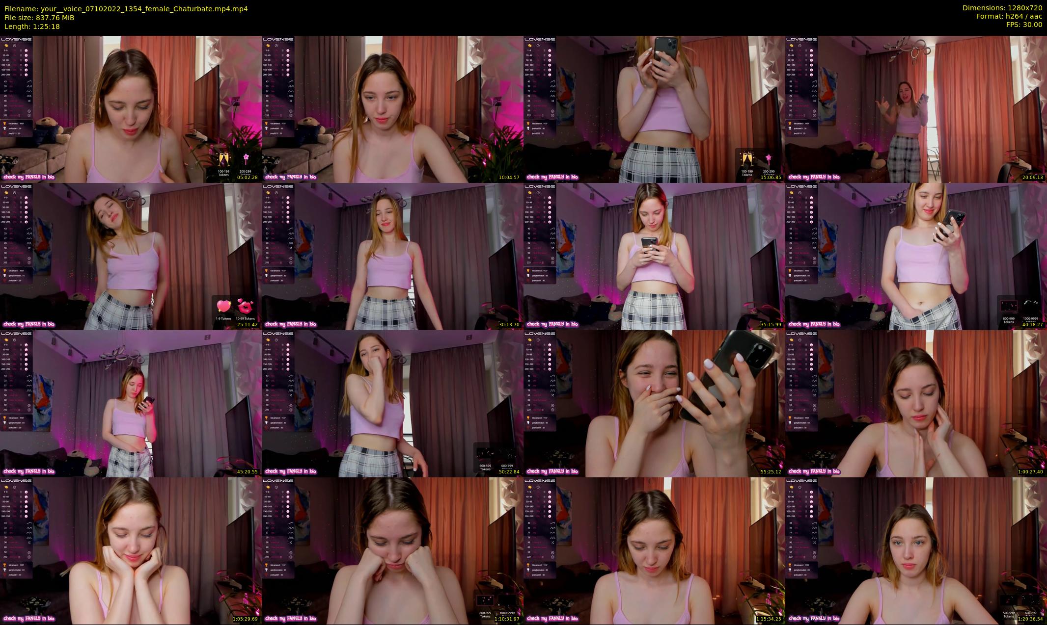 your__voice — 86 minute Chaturbate female cam show recording, 720p, Oct 7, 2022