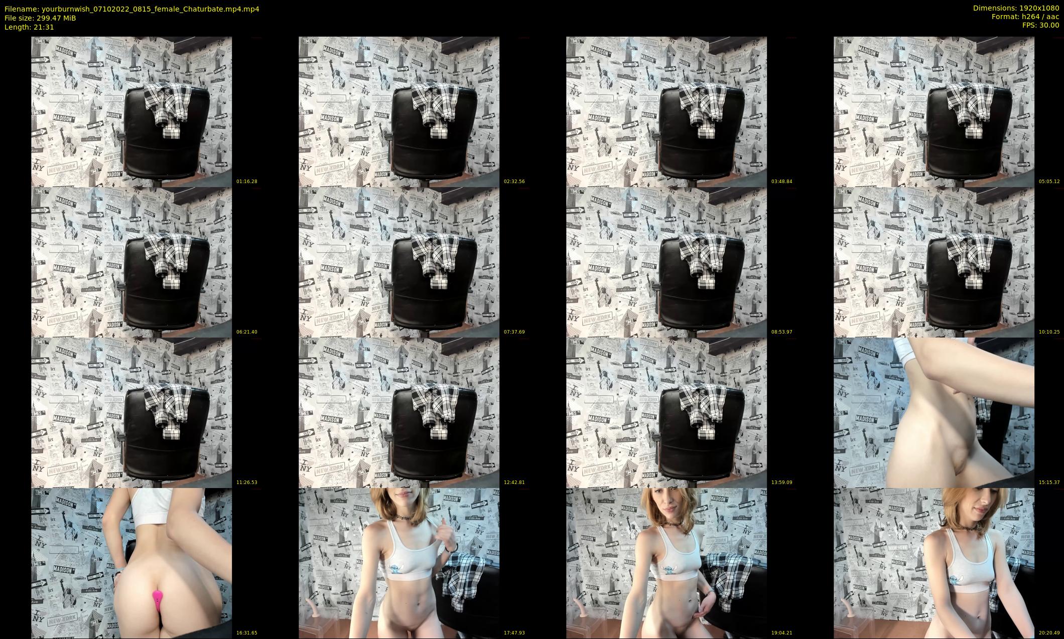 yourburnwish — 22 minute Chaturbate female cam show recording, 1080p, Oct 7, 2022