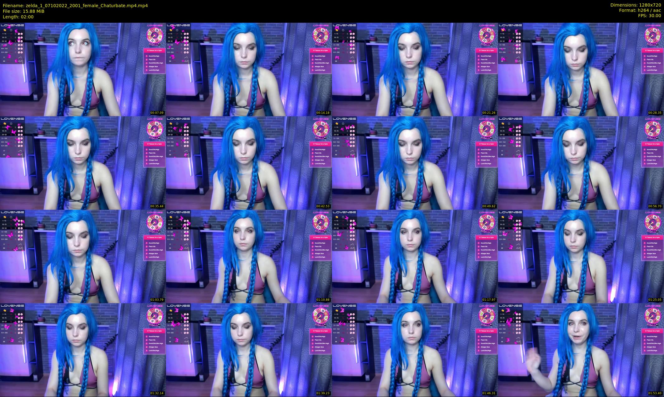 zelda_1 — 2 minute Chaturbate female cam show recording, 720p, Oct 7, 2022
