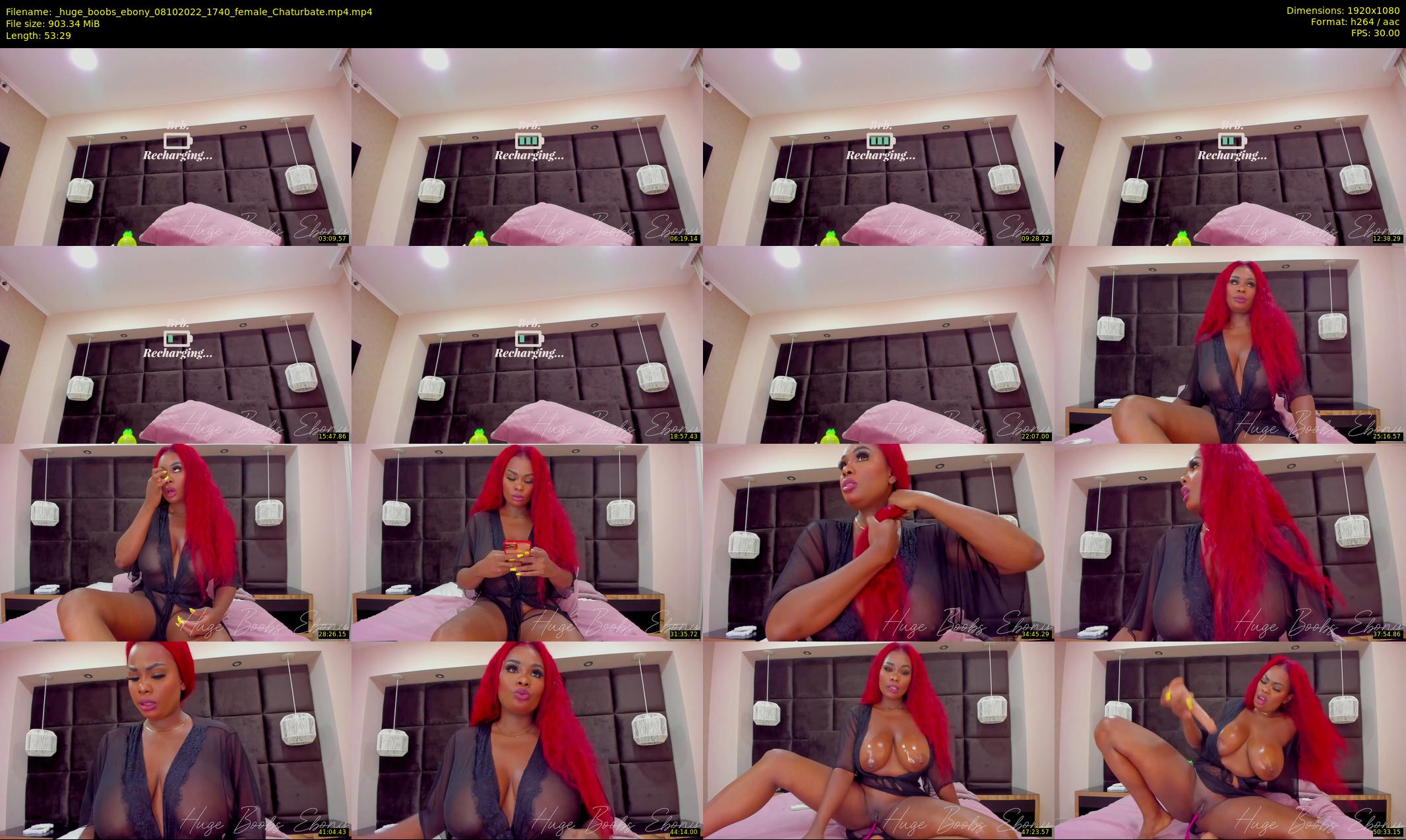 _huge_boobs_ebony — 54 minute Chaturbate female cam show recording, 1080p, Oct 8, 2022