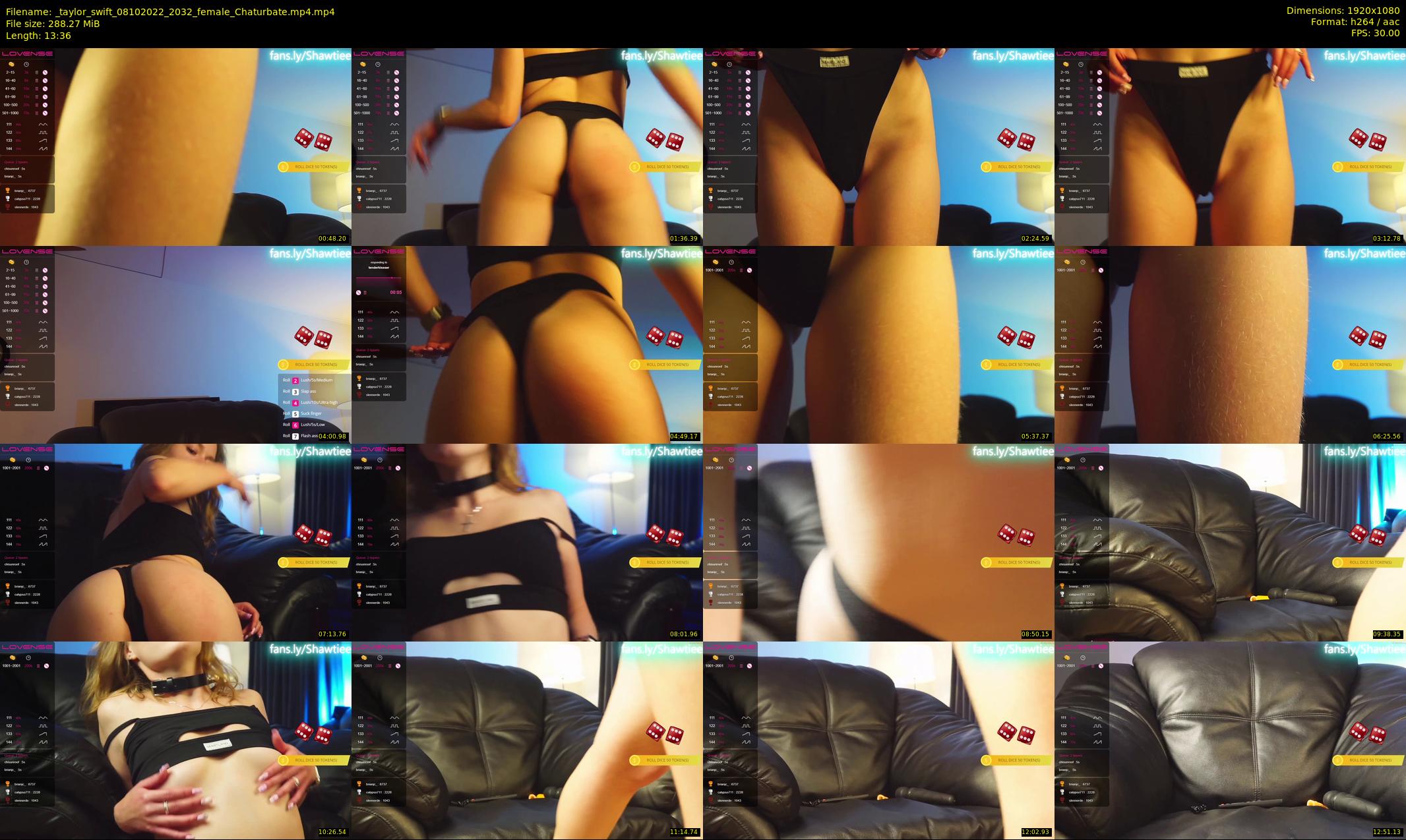 _taylor_swift — 14 minute Chaturbate female cam show recording, 1080p, Oct 8, 2022
