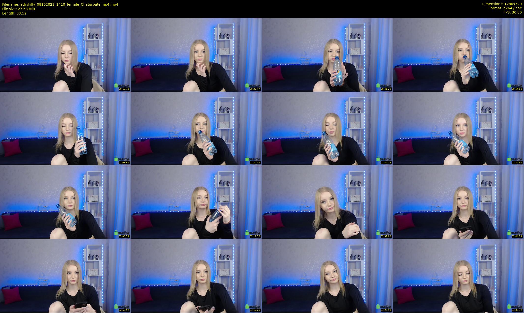 adrykilly — 4 minute Chaturbate female cam show recording, 720p, Oct 8, 2022