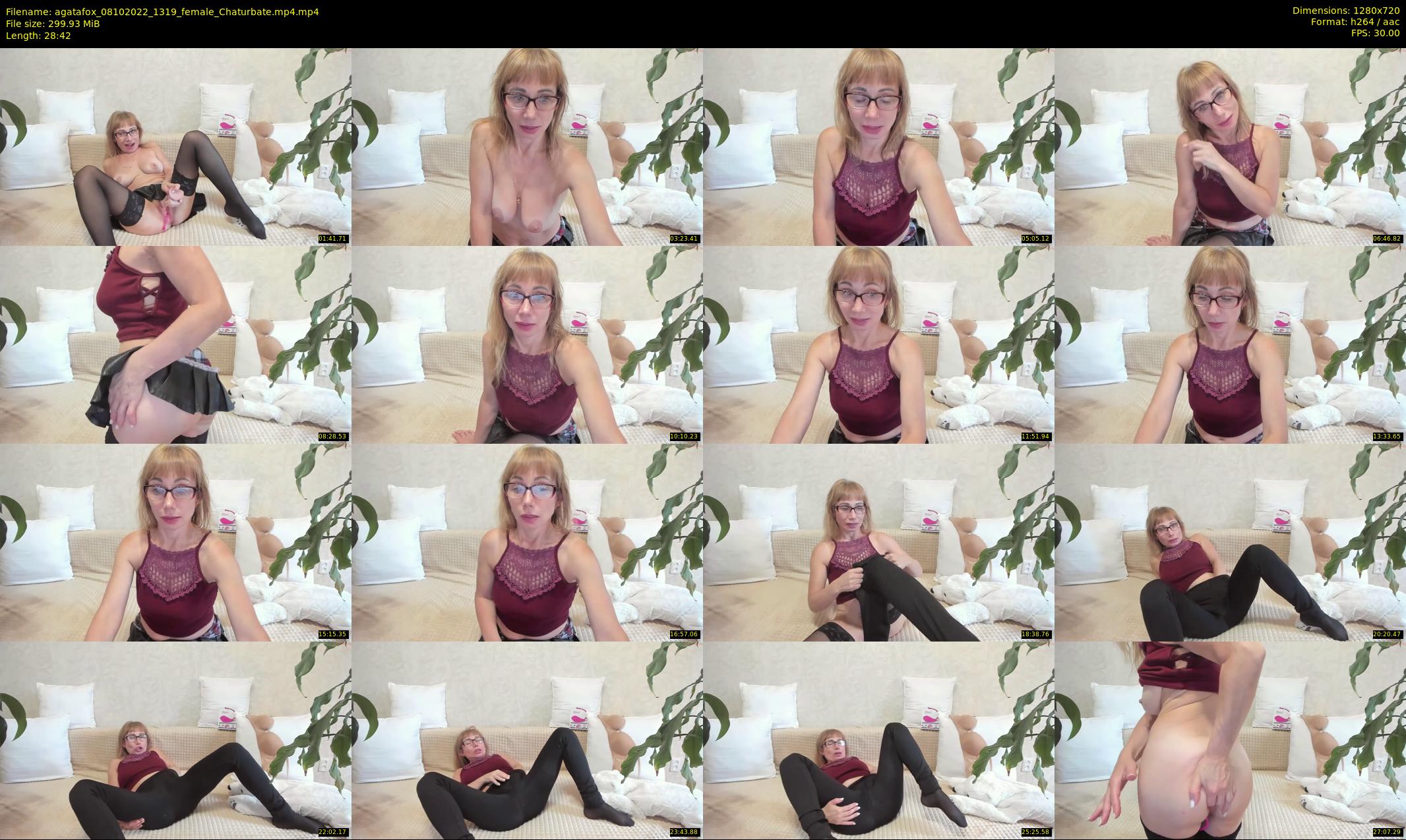 agatafox — 29 minute Chaturbate female cam show recording, 720p, Oct 8, 2022