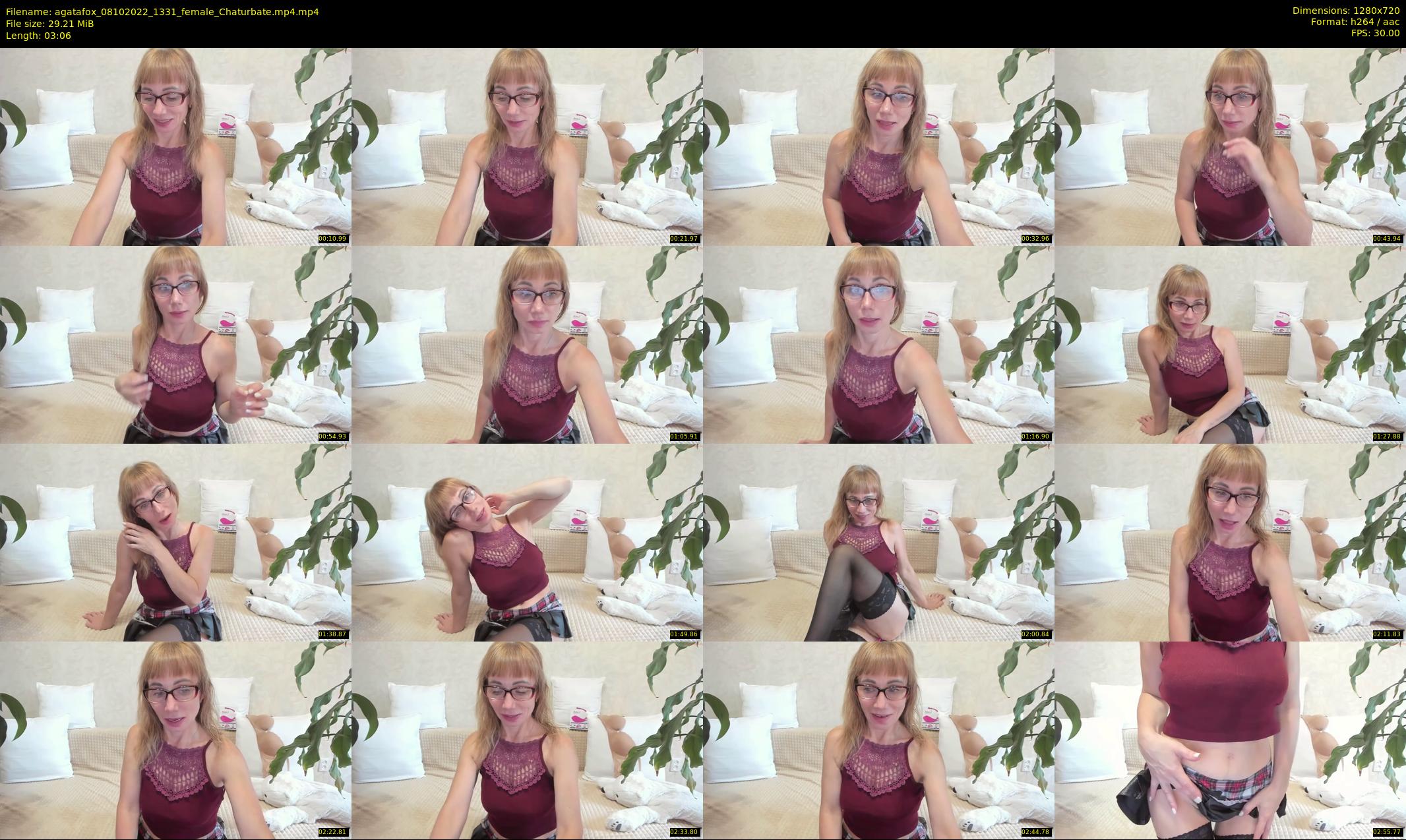 agatafox — 4 minute Chaturbate female cam show recording, 720p, Oct 8, 2022