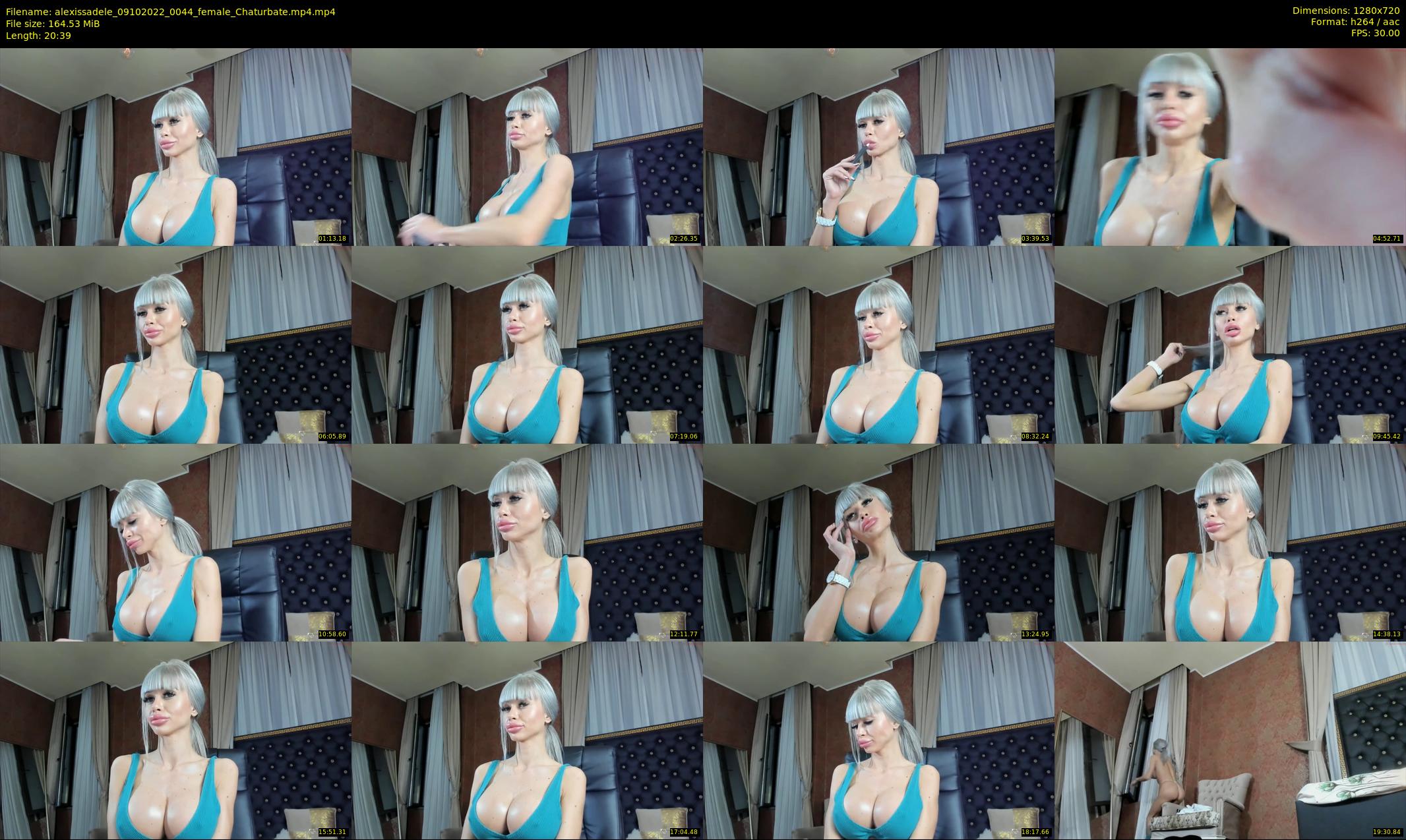 alexissadele — 21 minute Chaturbate female cam show recording, 720p, Oct 9, 2022