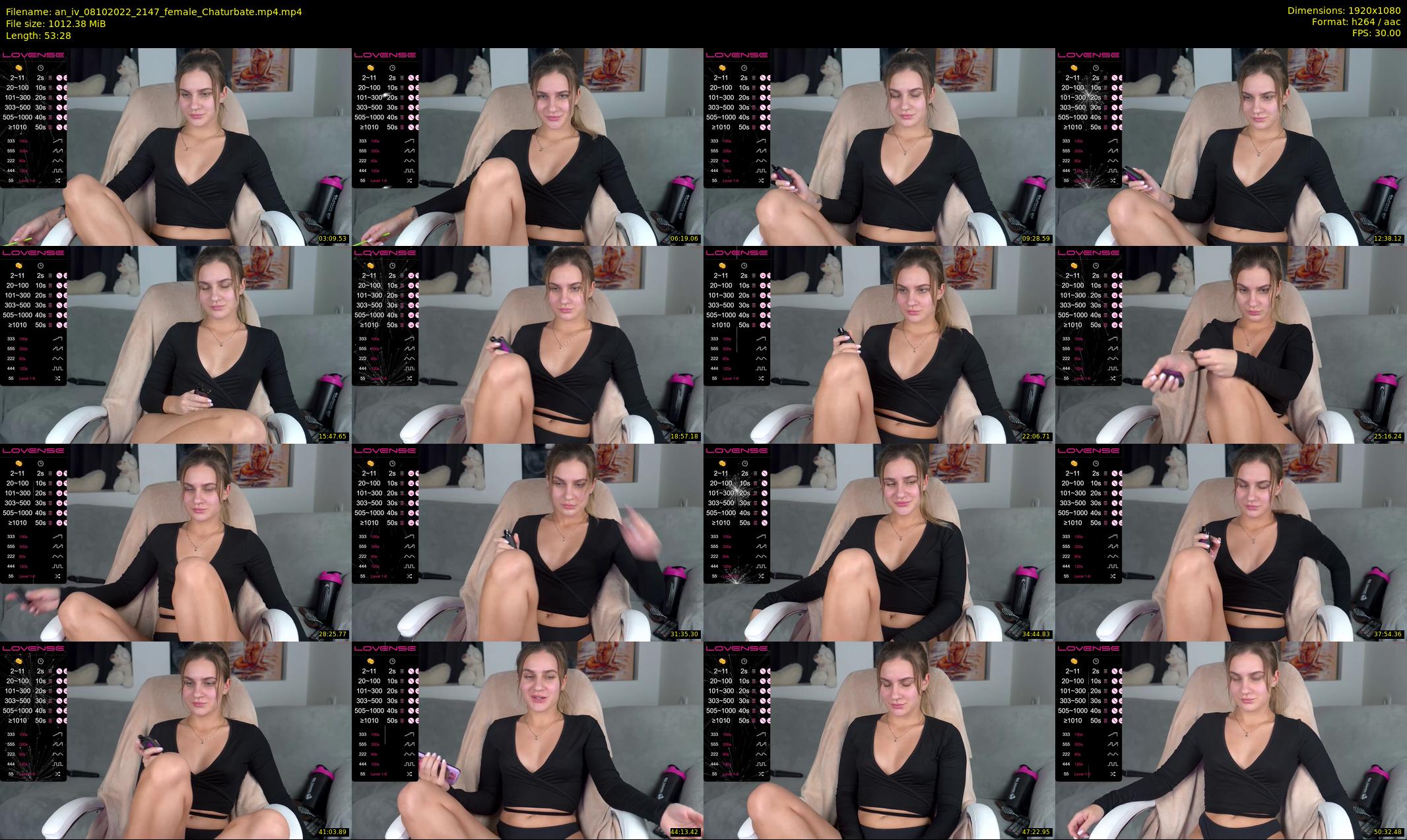 an_iv — 54 minute Chaturbate female cam show recording, 1080p, Oct 8, 2022