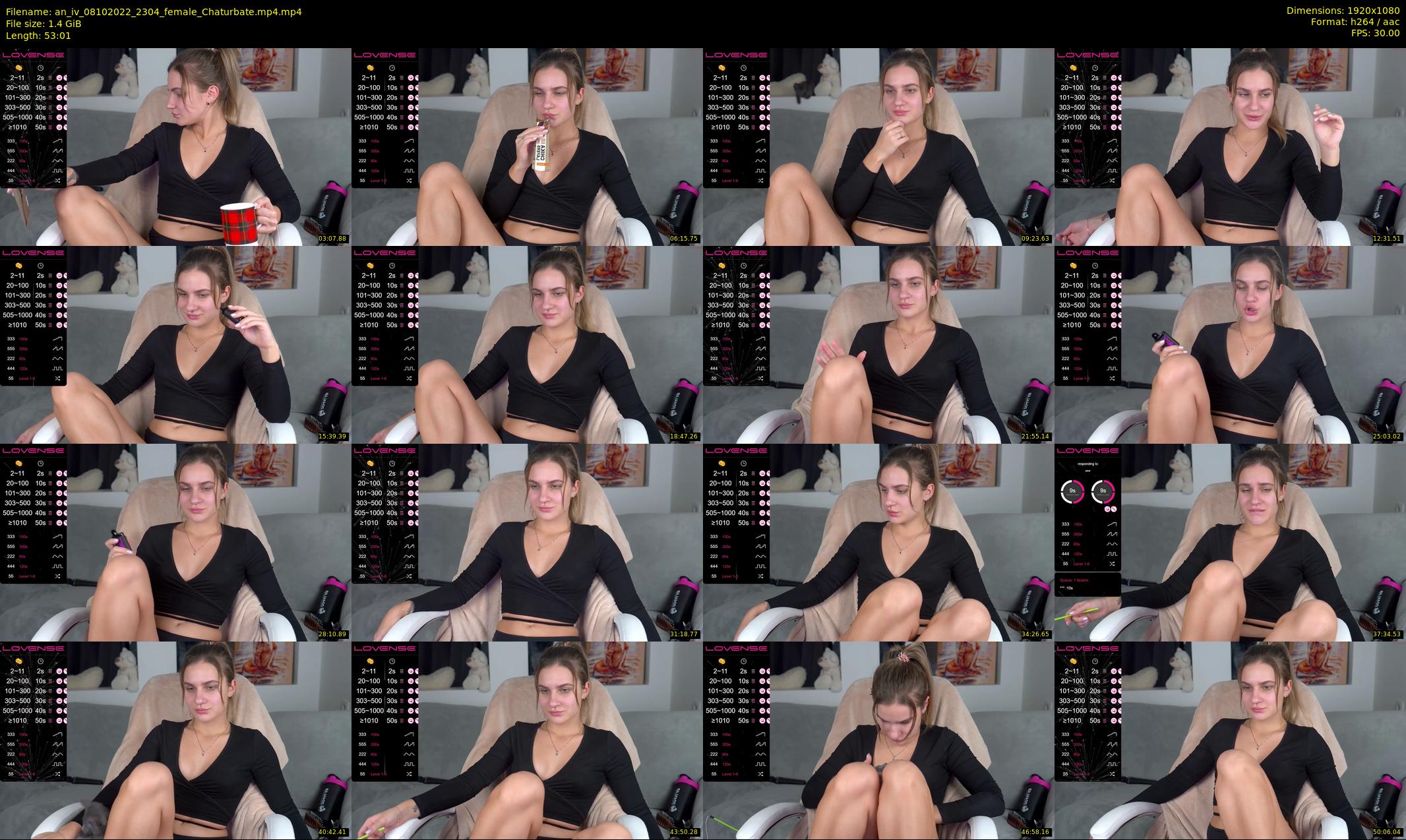 an_iv — 54 minute Chaturbate female cam show recording, 1080p, Oct 8, 2022