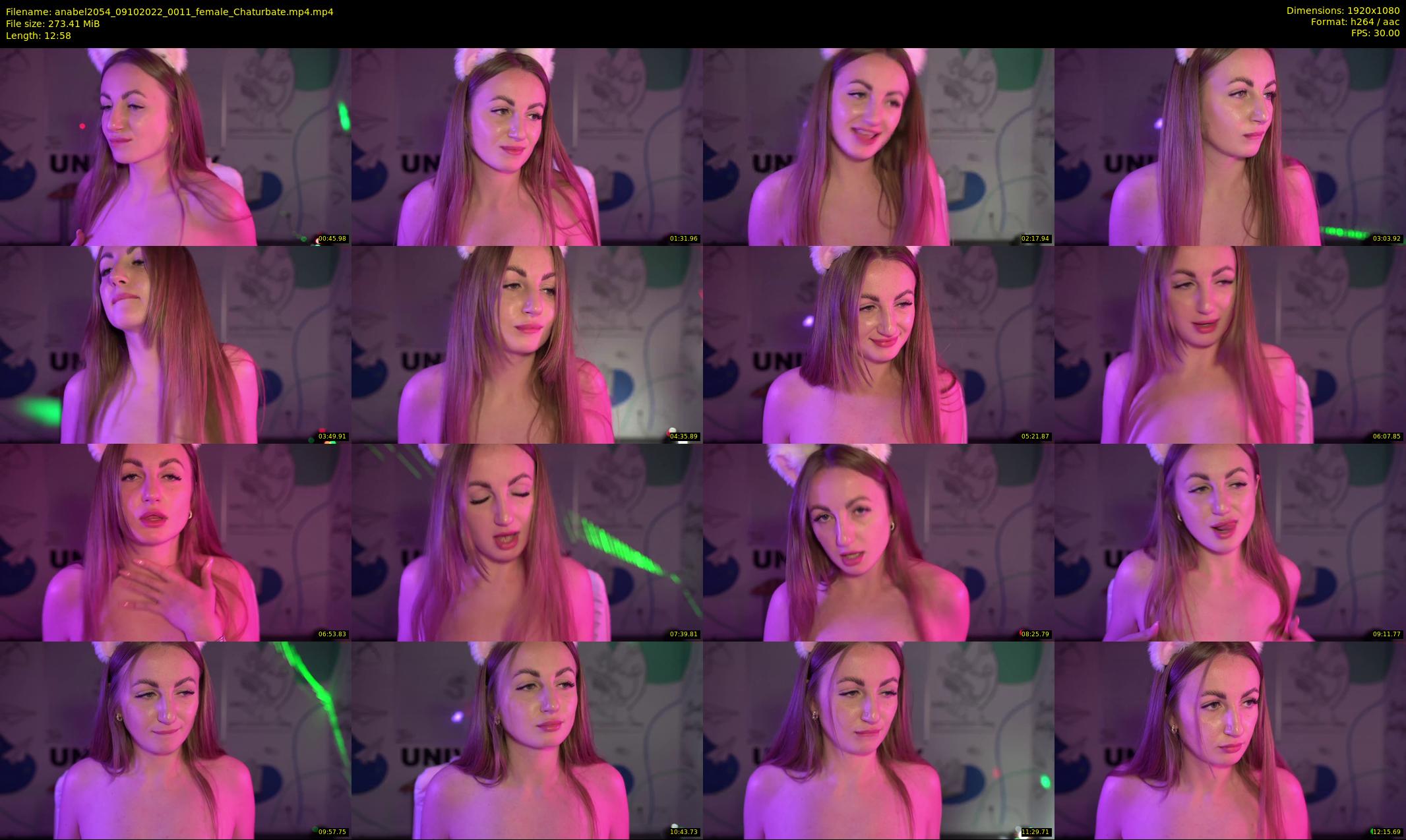 anabel2054 — 13 minute Chaturbate female cam show recording, 1080p, Oct 9, 2022