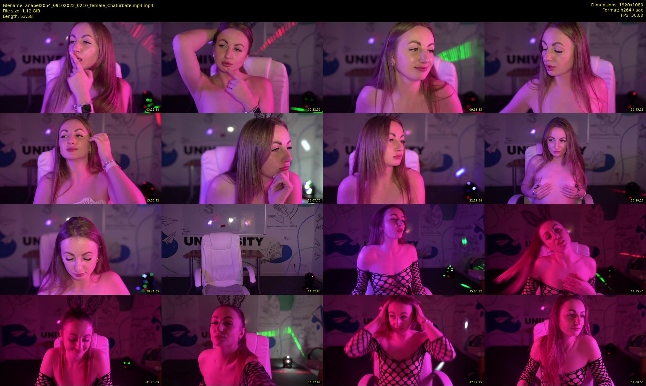 anabel2054 — 54 minute Chaturbate female cam show recording, 1080p, Oct 9, 2022